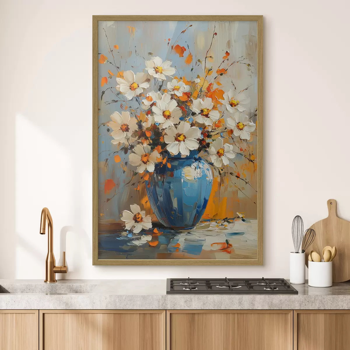 Plakat Bukiet stokrotek w wazonie f42493