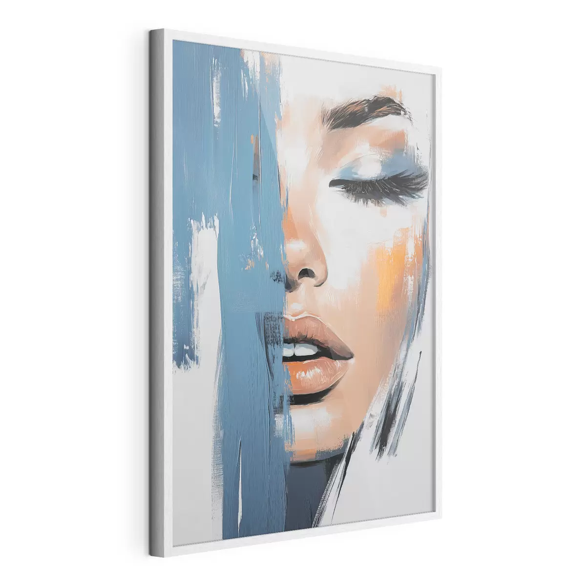 Plakat Portret kobiety z pociągnięciami pędzla f42553
