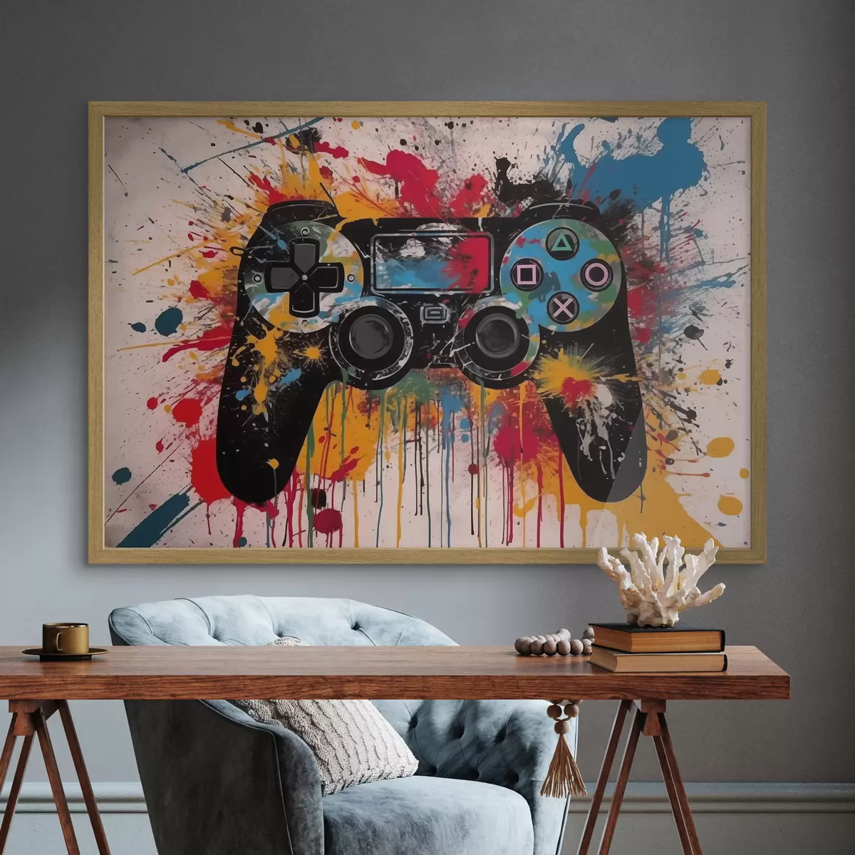 Plakat Projekt graficzny gamepada f42665