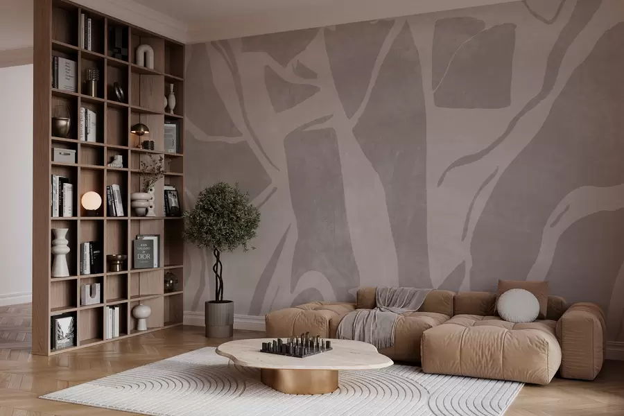 Fototapeta Abstrakcyjna geometryczna tapeta w stylu grunge w02917