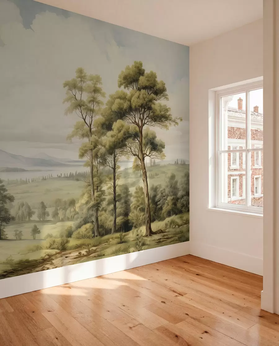 Fototapeta Nowoczesny pejzaż akwarelowy w02978