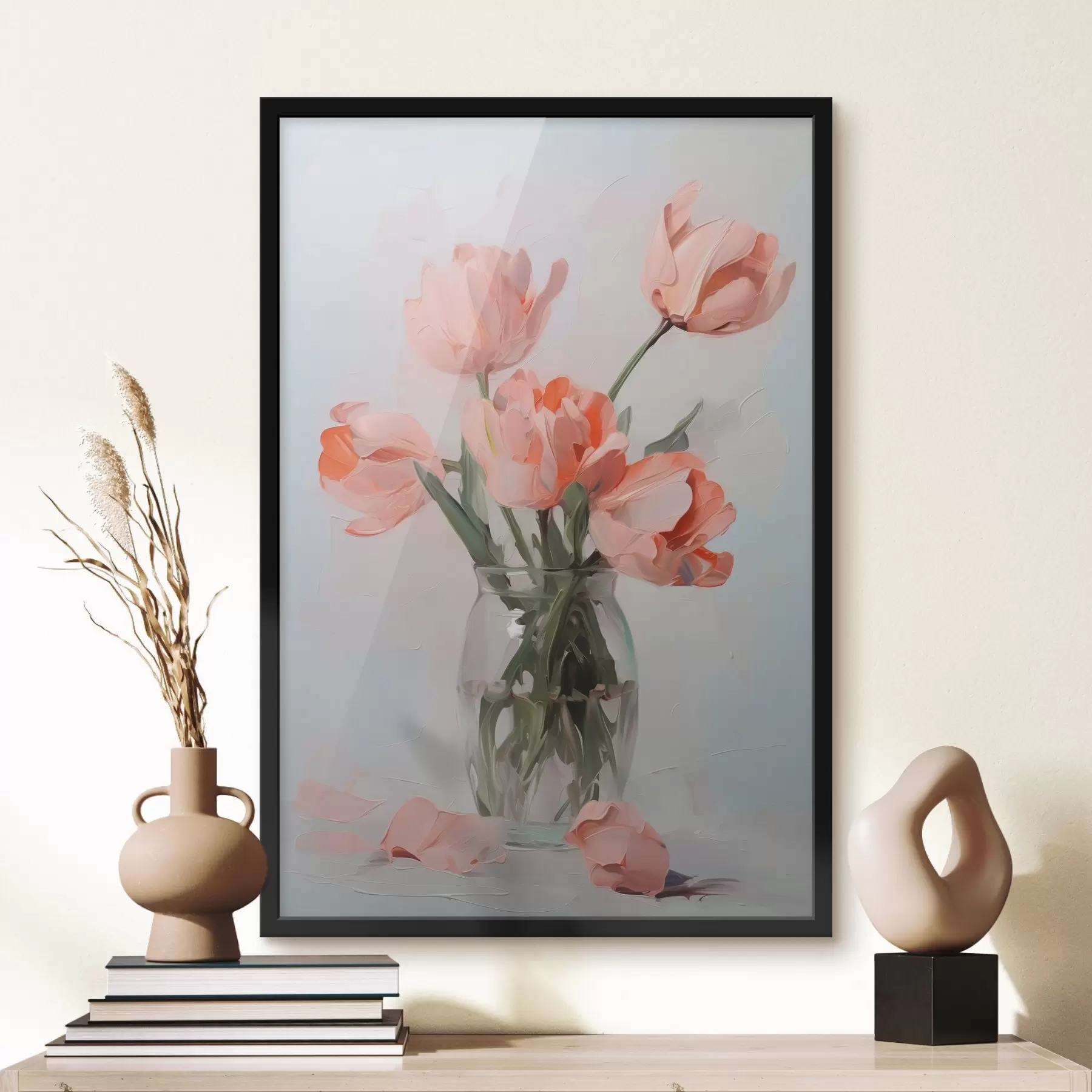 Fototapeta Obraz imitujący tulipany w wazonie f42836