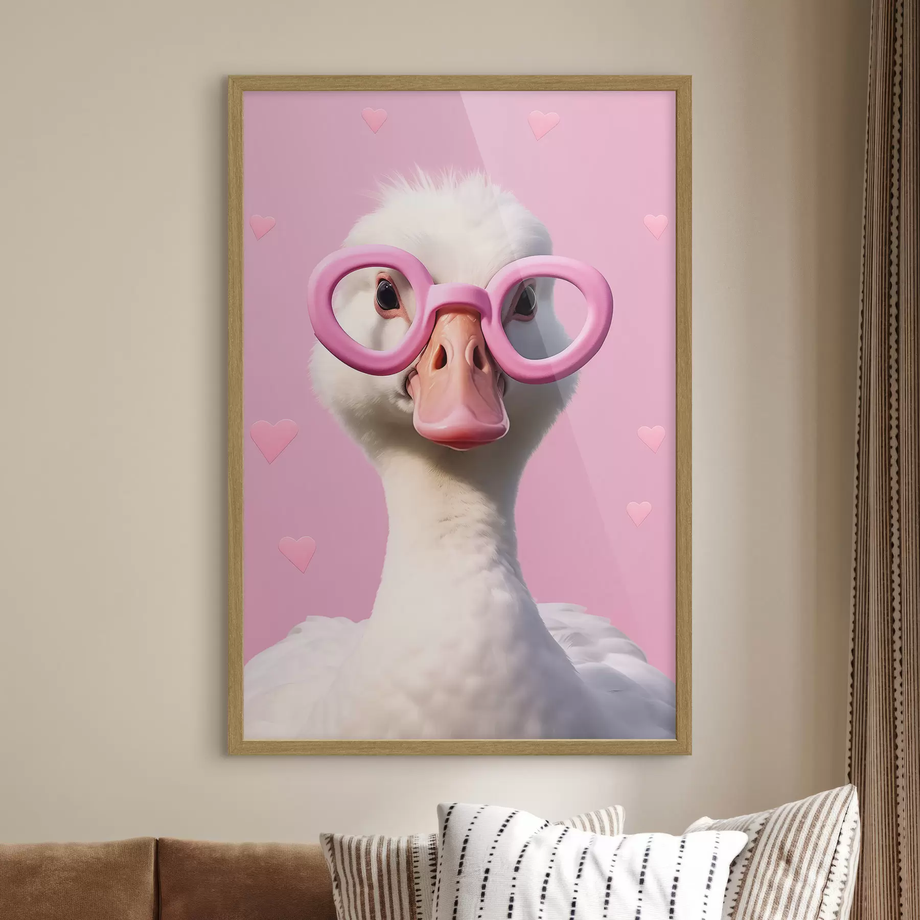 Fototapeta Gęś w różowych okularach f42947