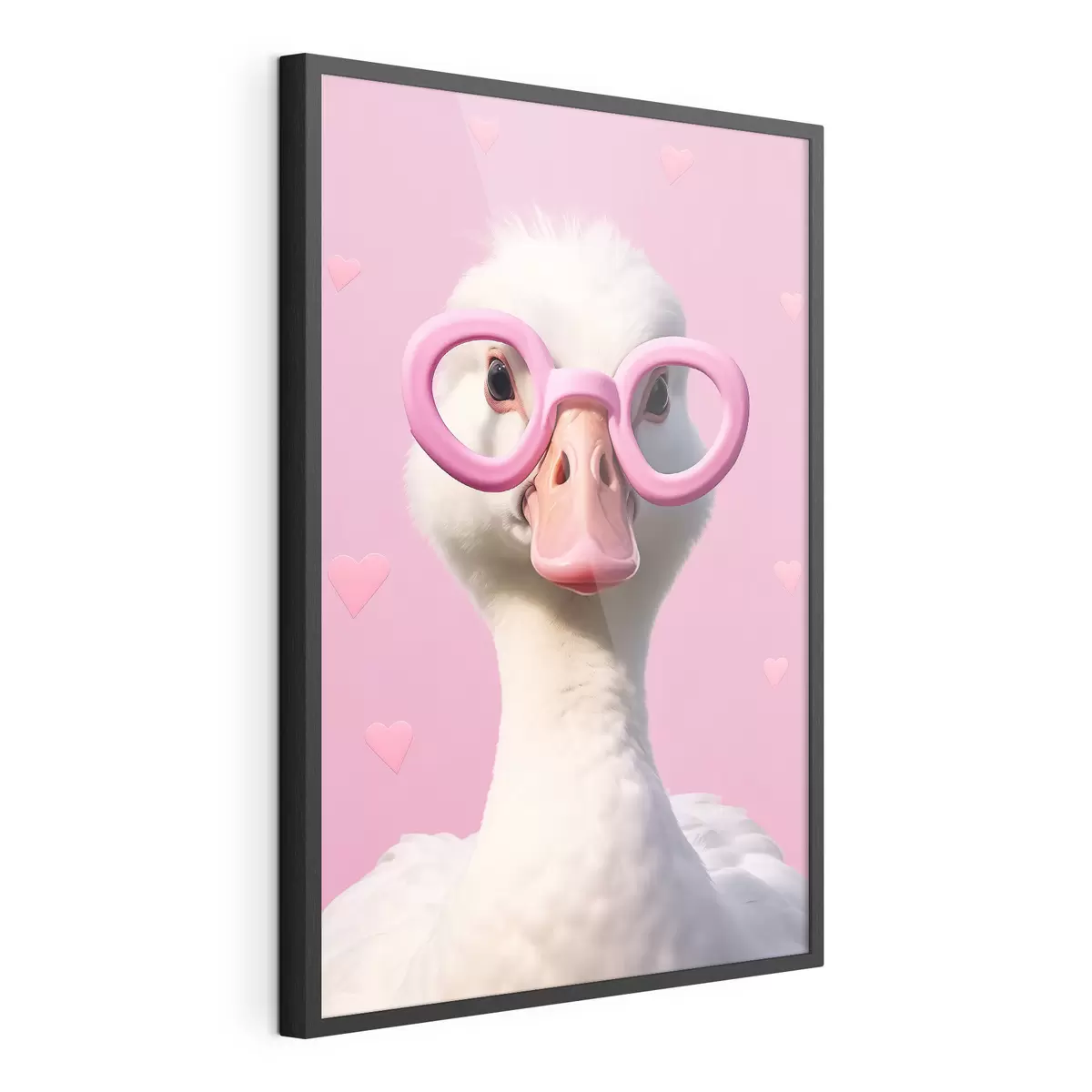 Plakat Gęś w różowych okularach f42947