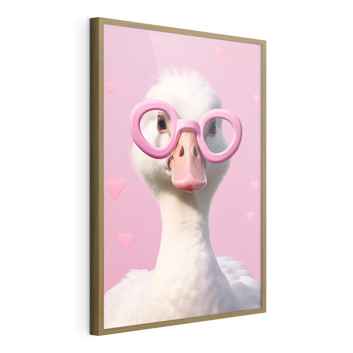 Plakat Gęś w różowych okularach f42947