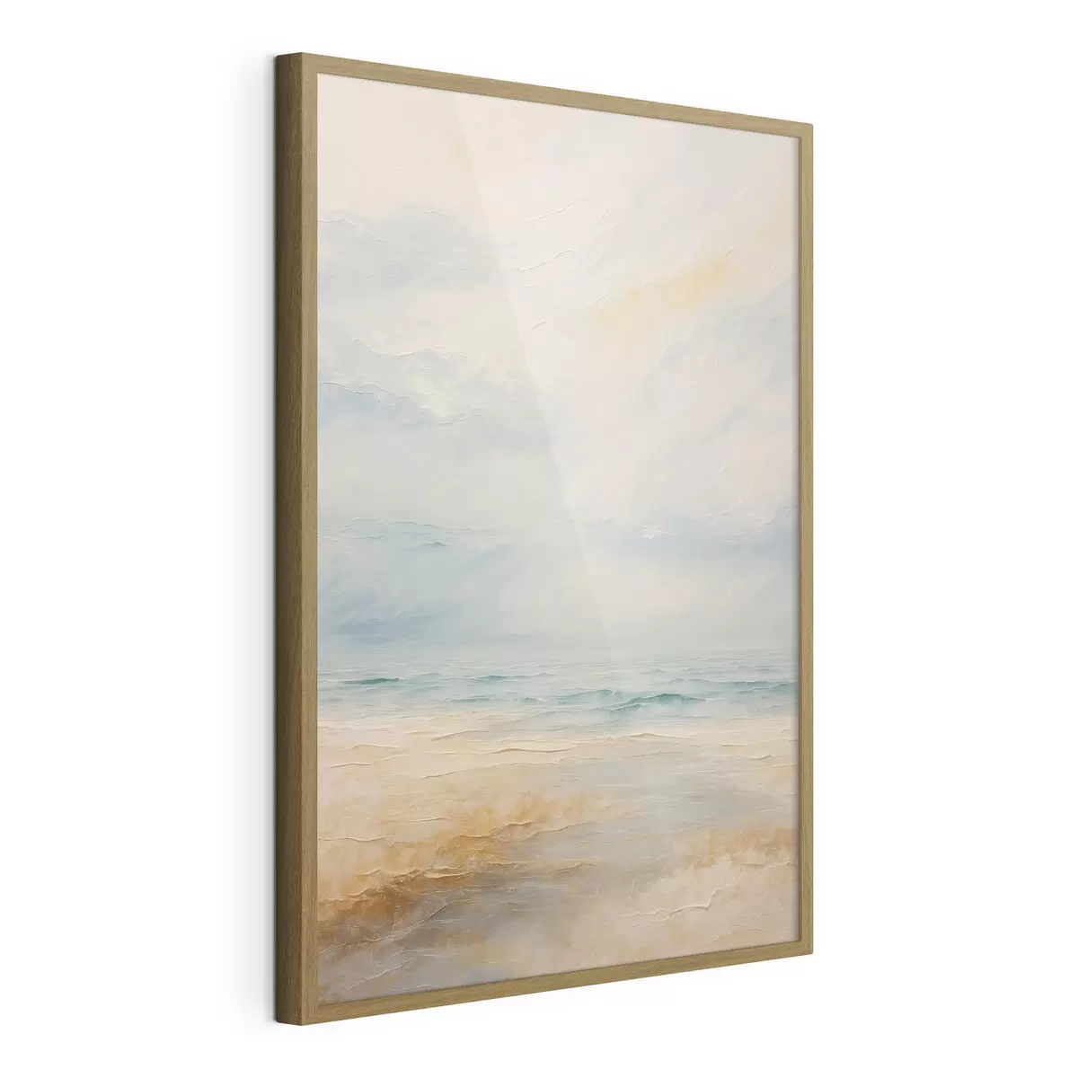 Plakat Plaża morska w stylu malarstwa akrylowego f42759