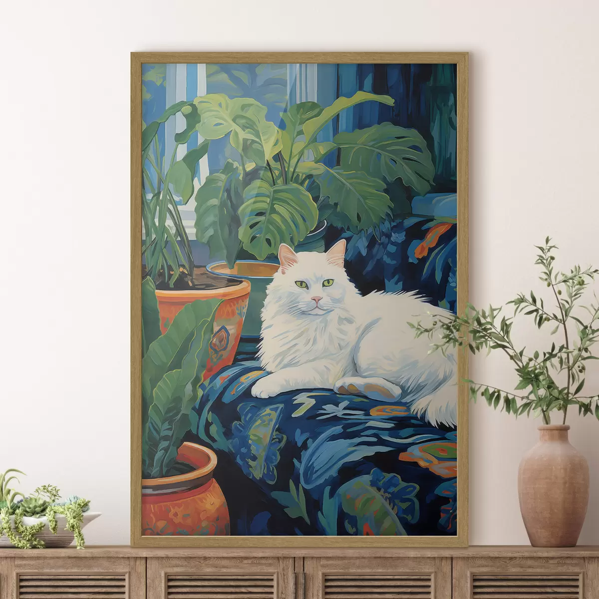 Plakat Kot w zielonym królestwie f43131