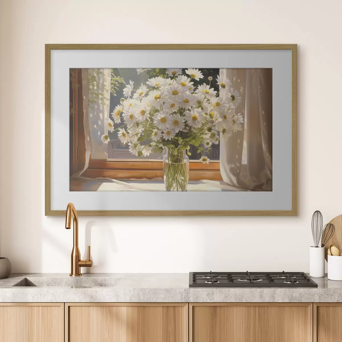 Plakat Stokrotki przy oknie f43171