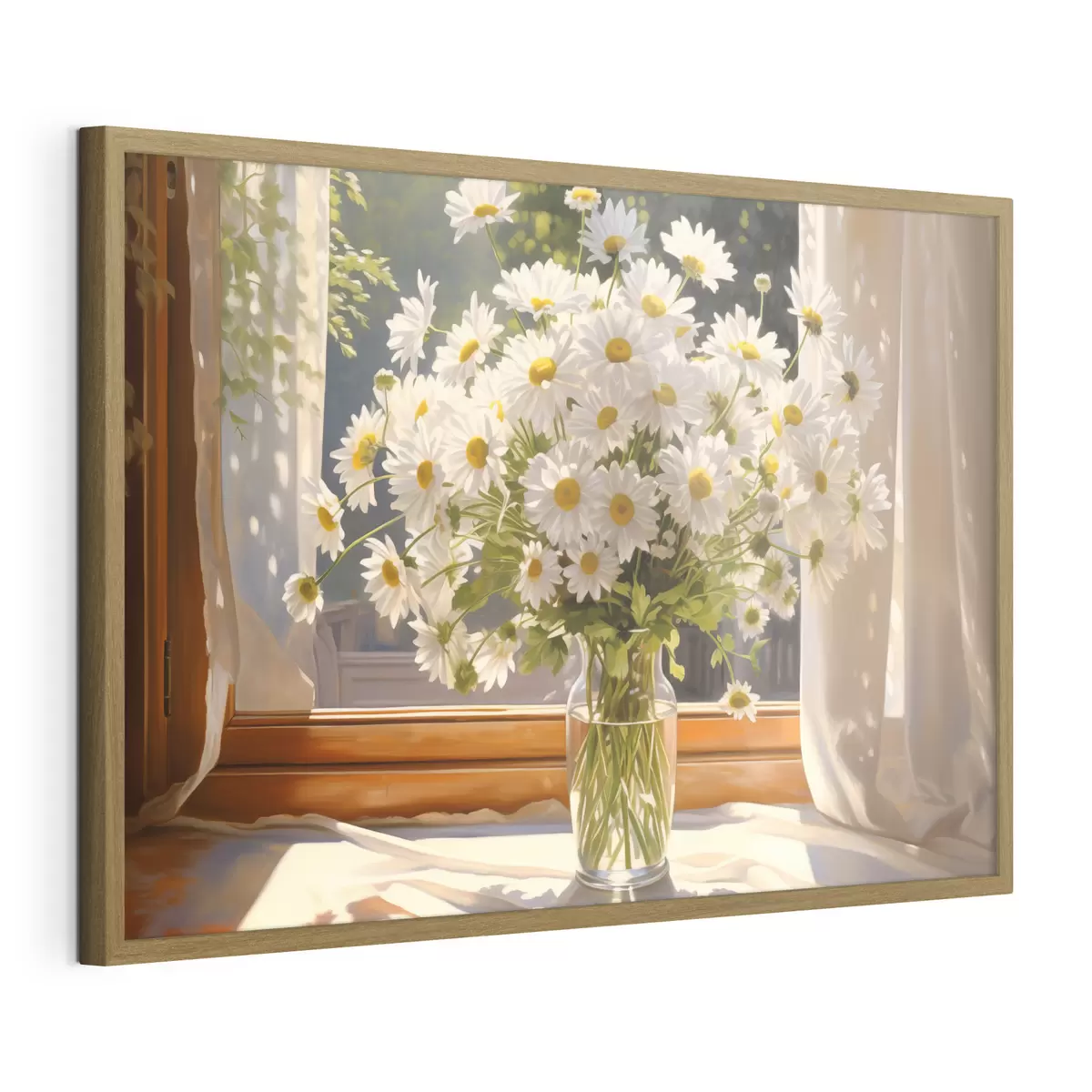 Plakat Stokrotki przy oknie f43171