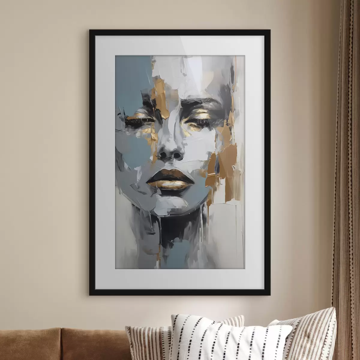 Plakat Abstrakcyjny portret f43197