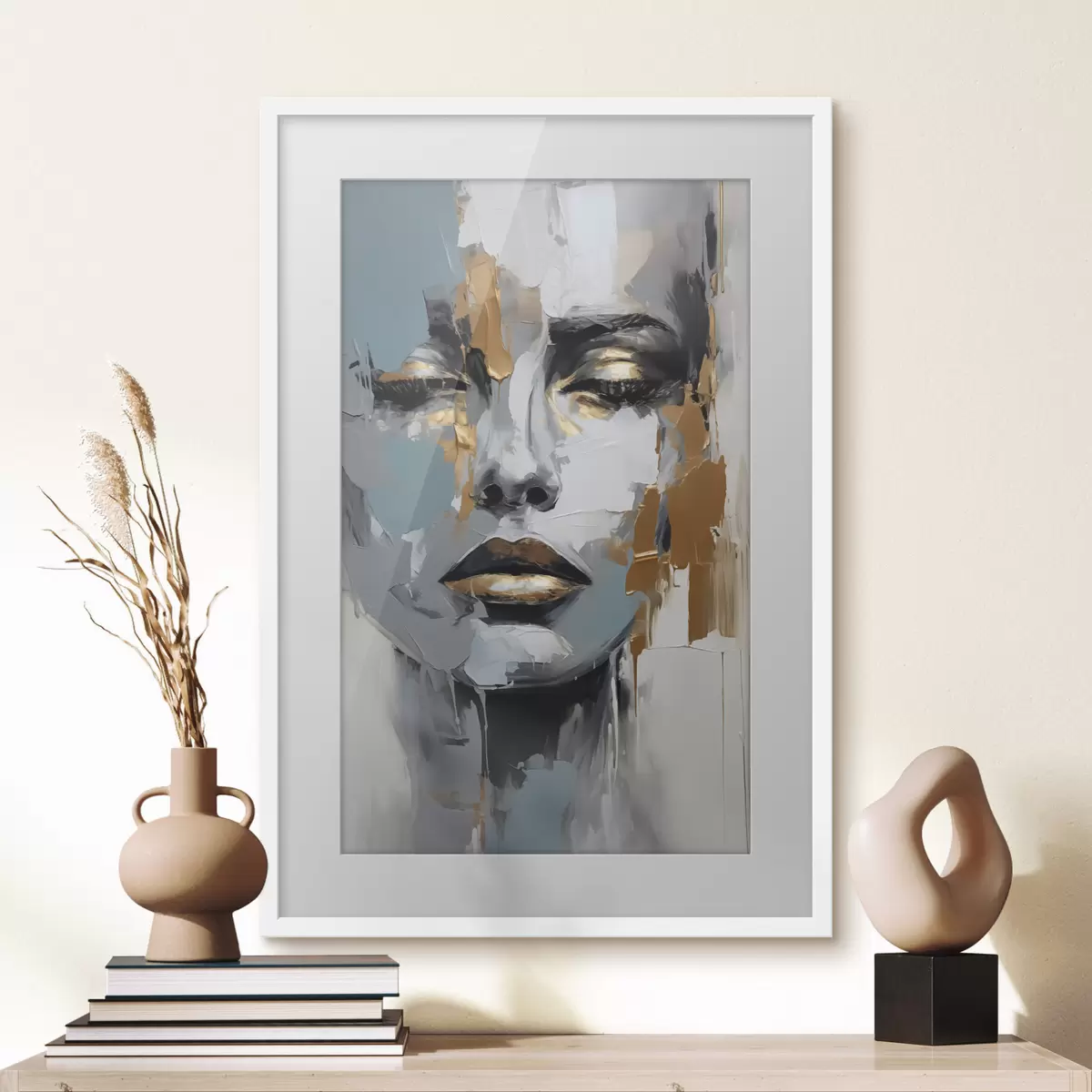 Plakat Abstrakcyjny portret f43197