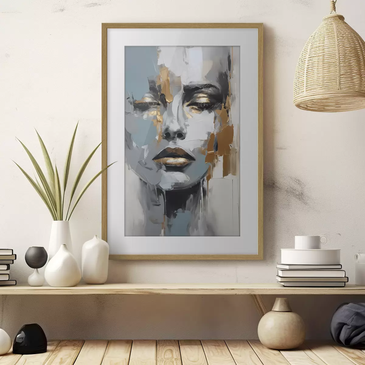 Plakat Abstrakcyjny portret f43197