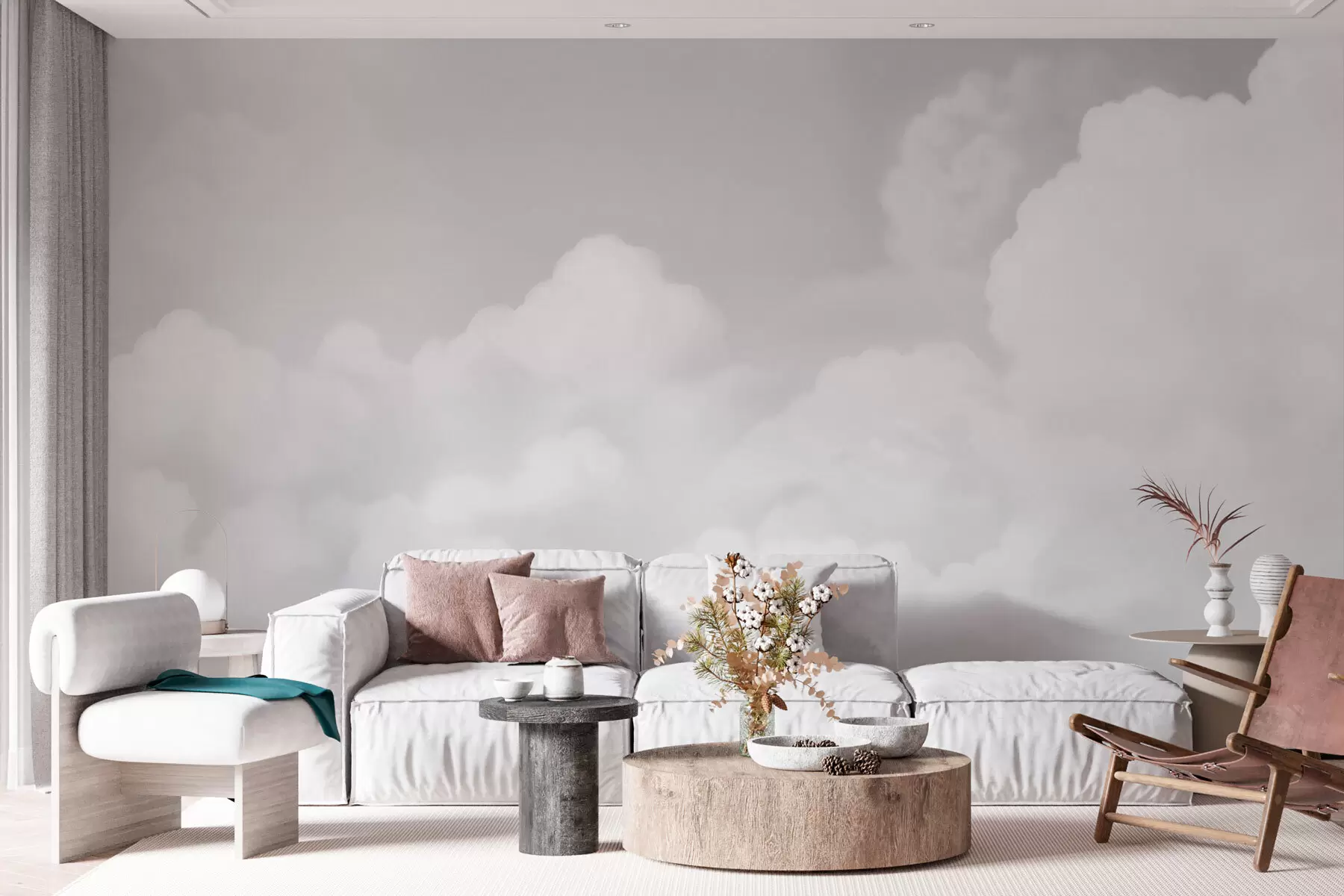 Fototapeta Szare niebo i chmury w03301v3