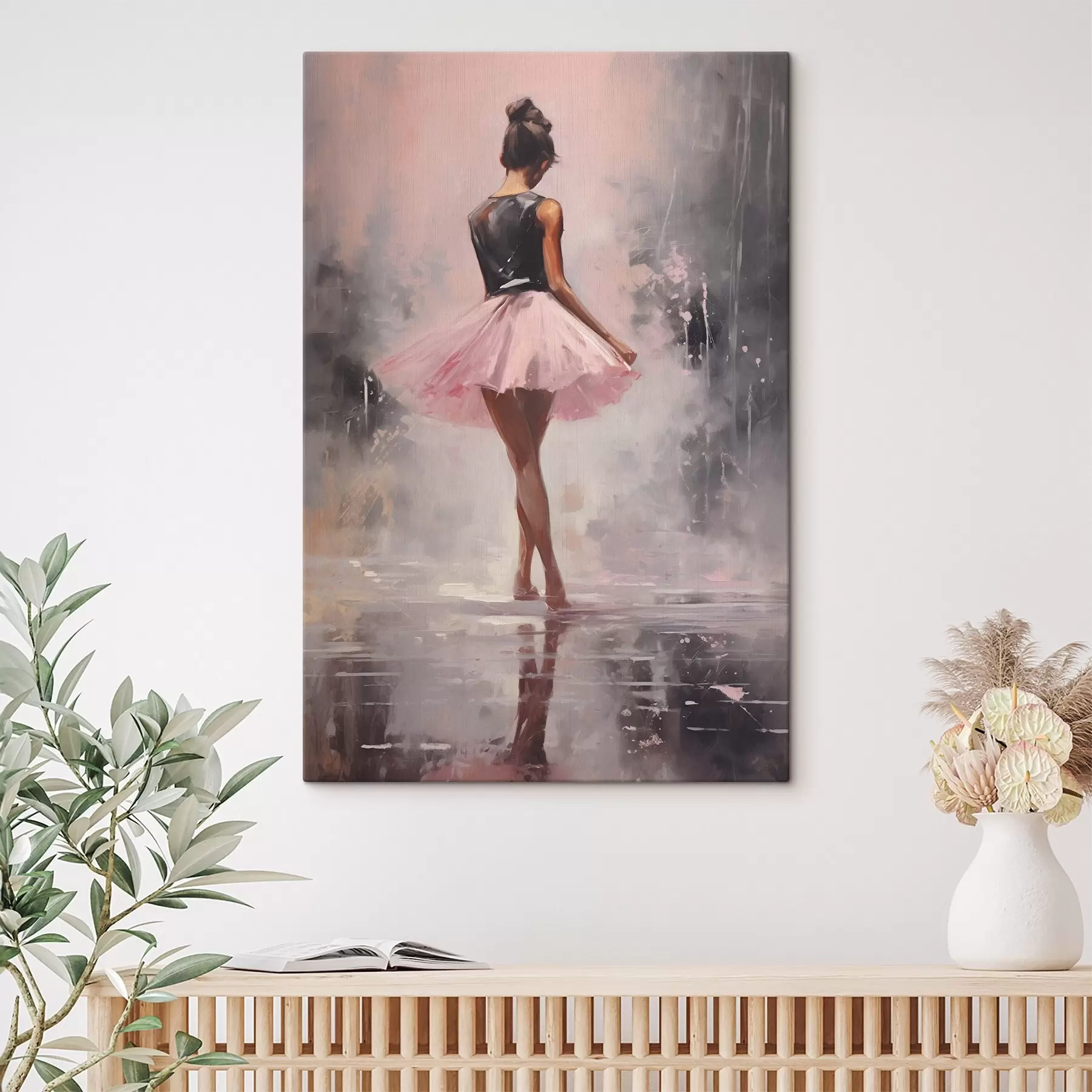 Obraz Dziewczyna w różowej spódniczce s43204