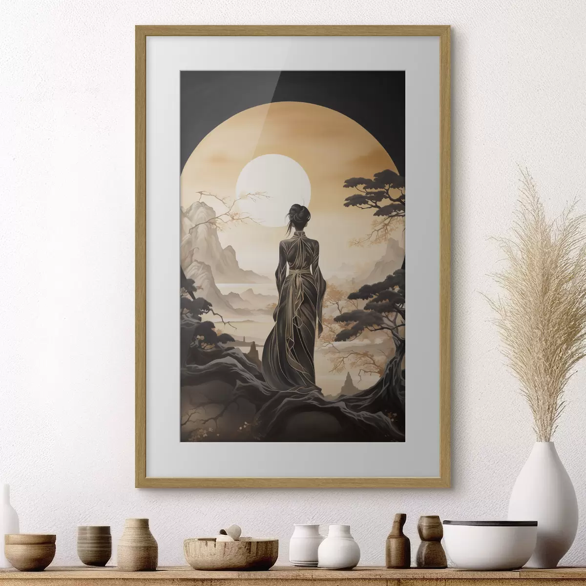 Plakat Sylwetka i blask f43256