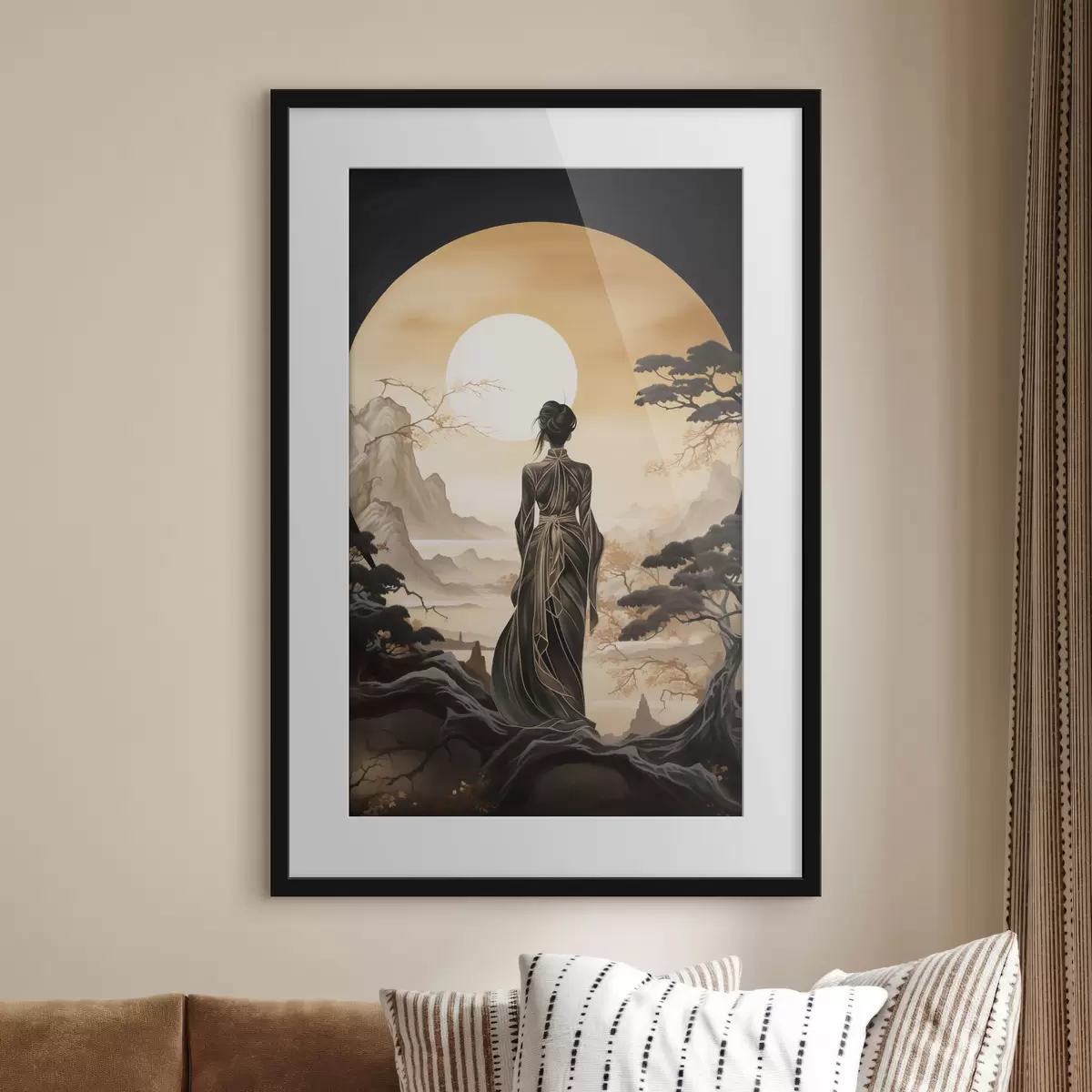 Plakat Sylwetka i blask f43256