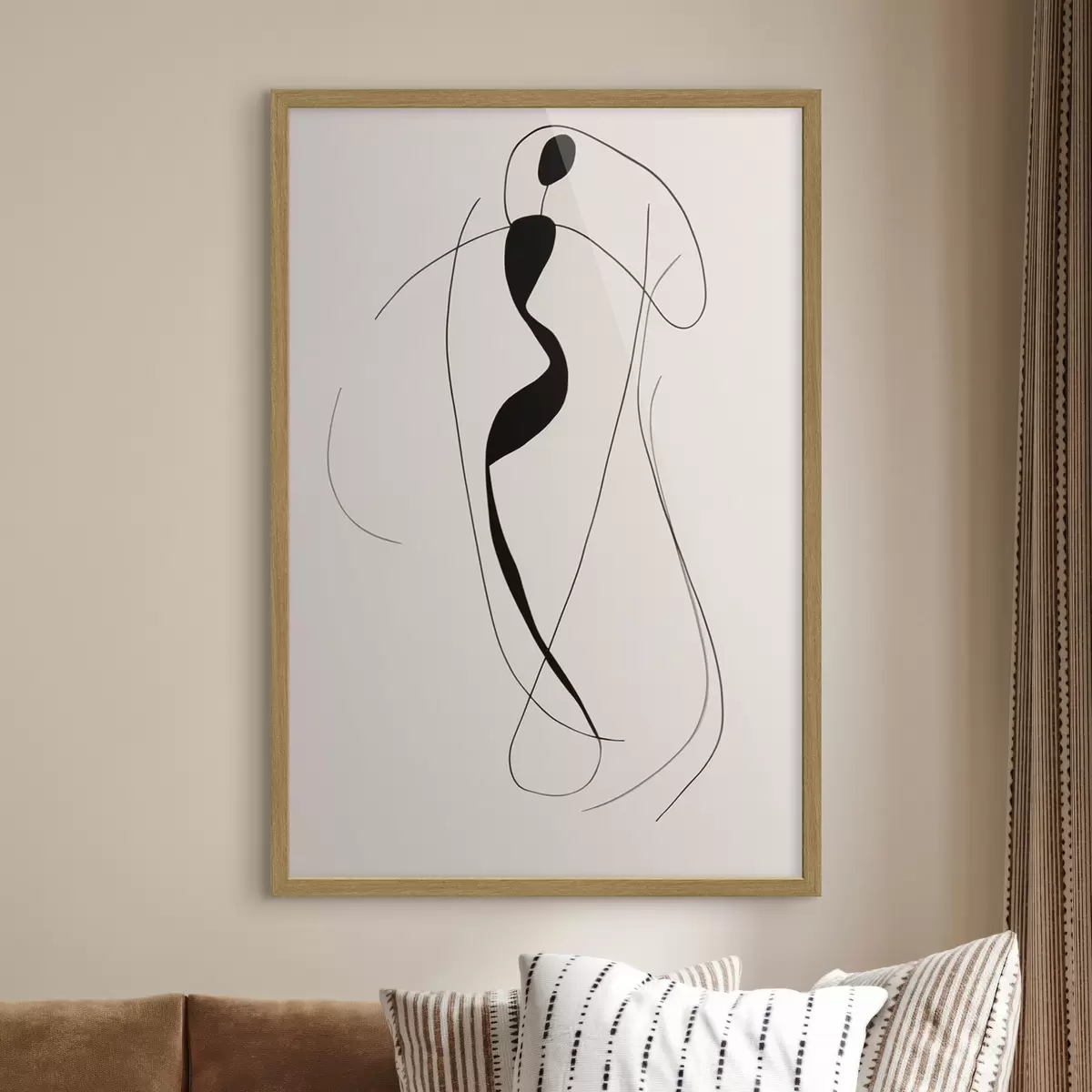 Plakat Minimalistyczna abstrakcyjna sylwetka f43274