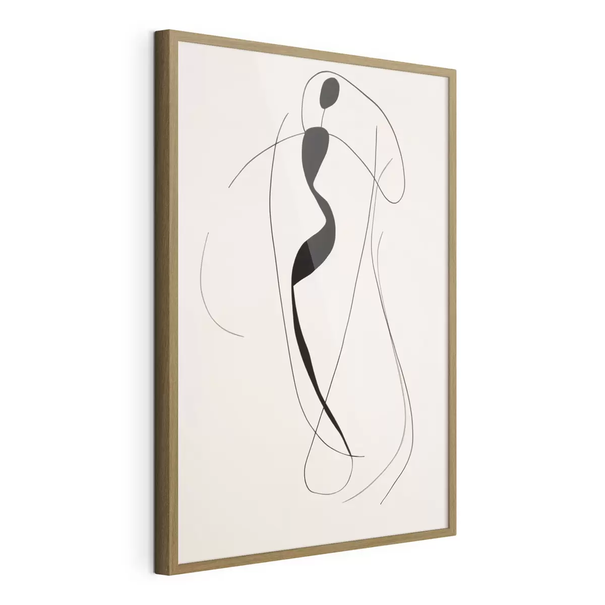 Plakat Minimalistyczna abstrakcyjna sylwetka f43274