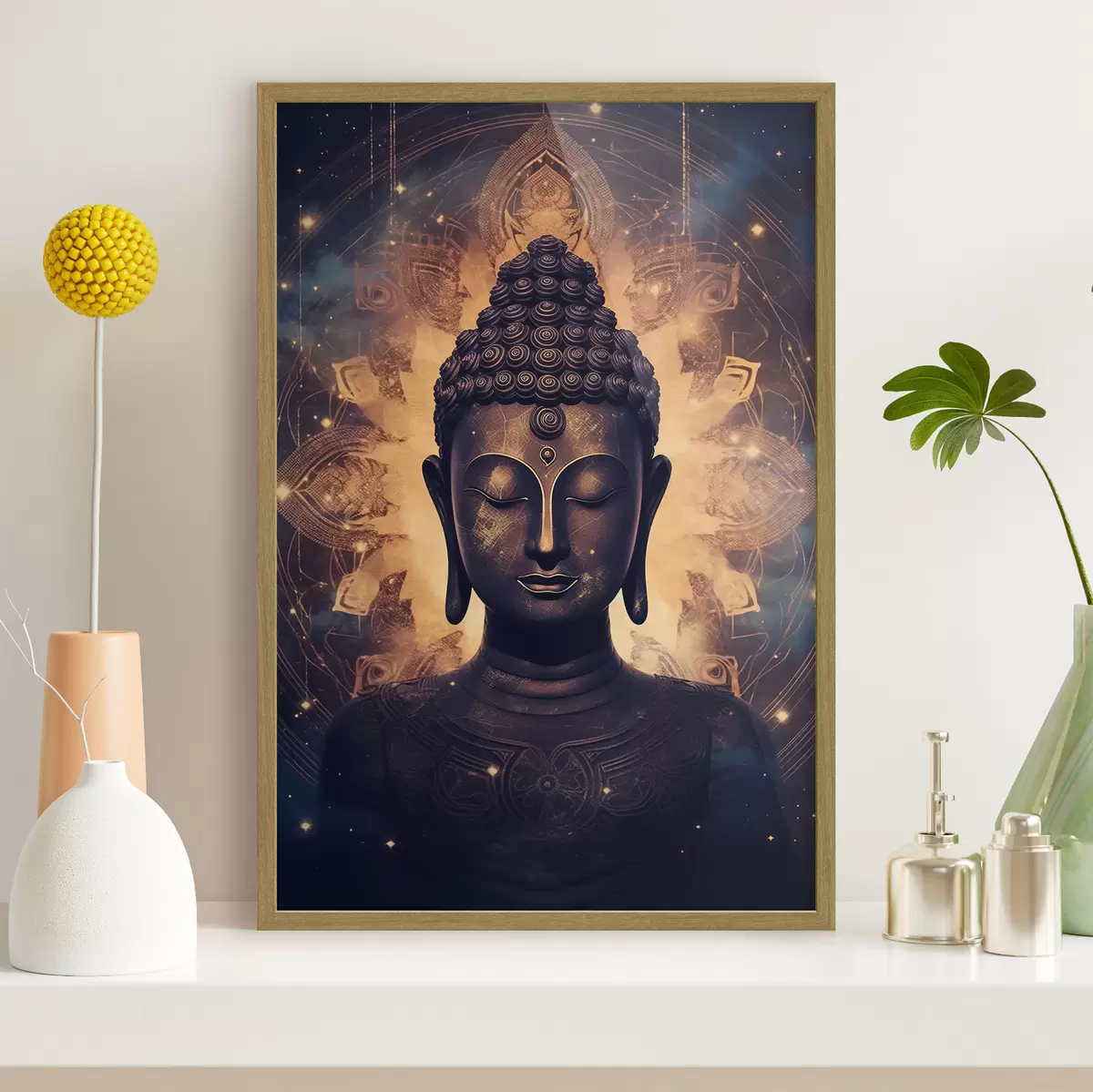 Plakat Budda w blasku energii f43276