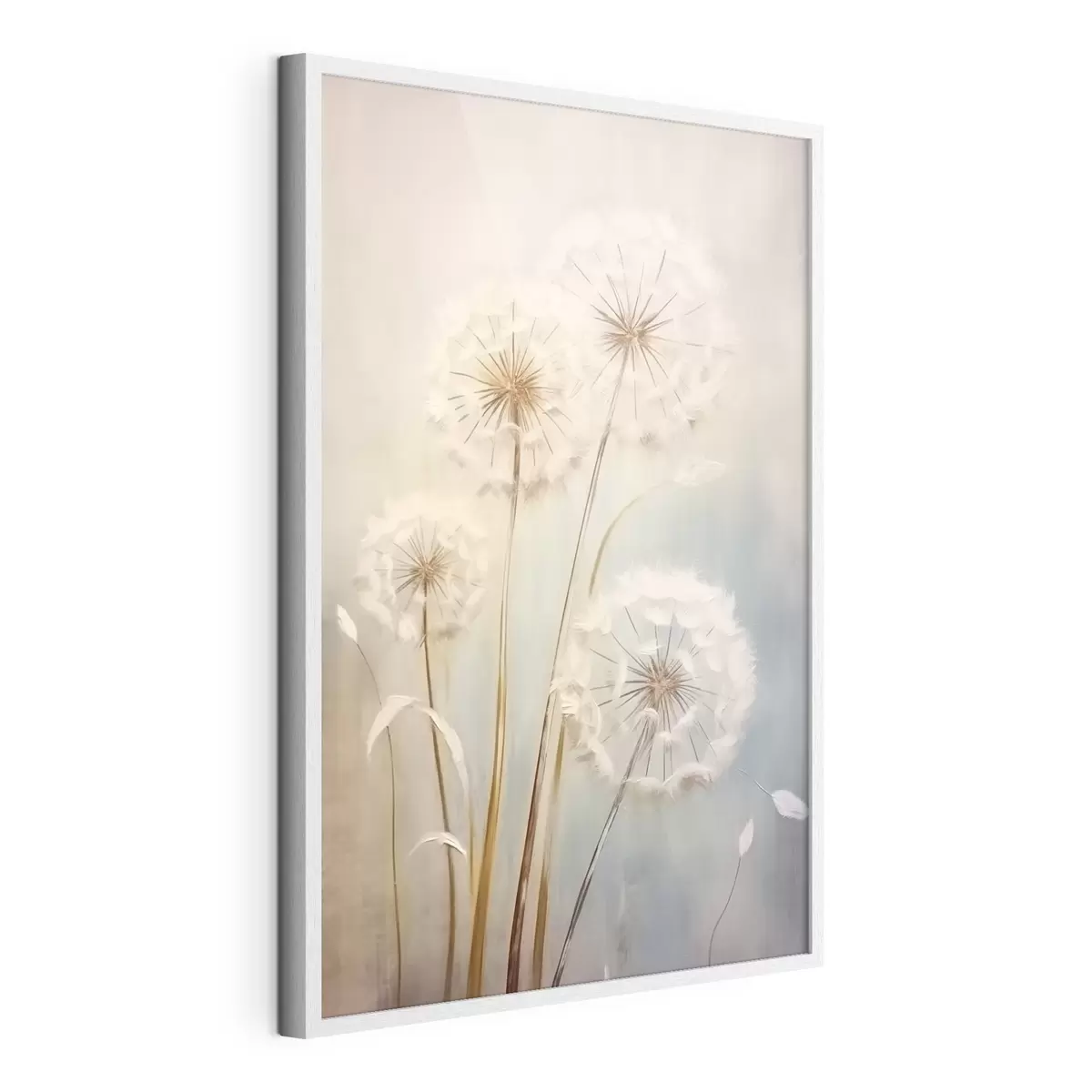 Plakat Delikatne mlecze na pastelowym tle f43279