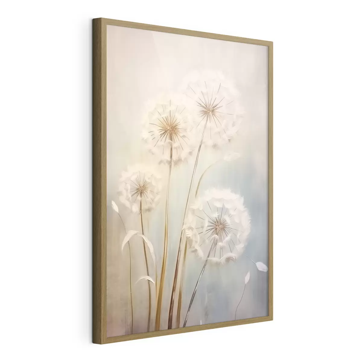 Plakat Delikatne mlecze na pastelowym tle f43279