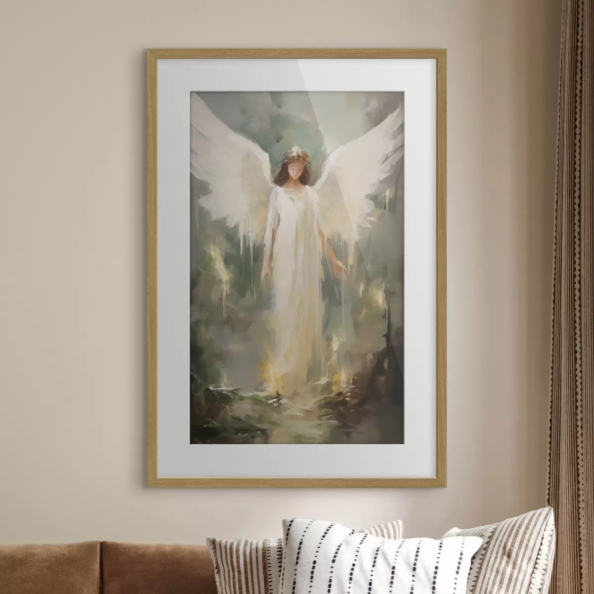 Plakat Abstrakcyjny obraz imitujący anioła f43353