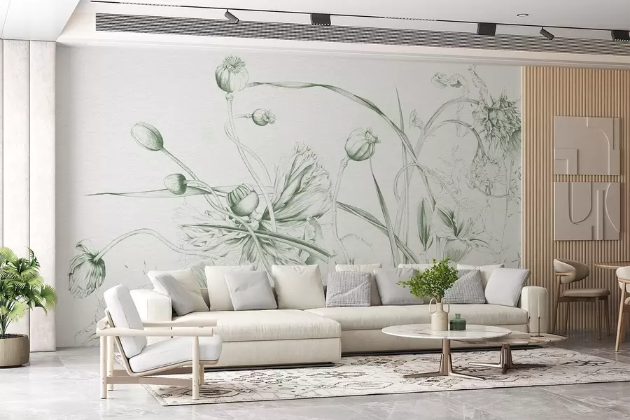 Fototapeta Grafika botaniczna w08926