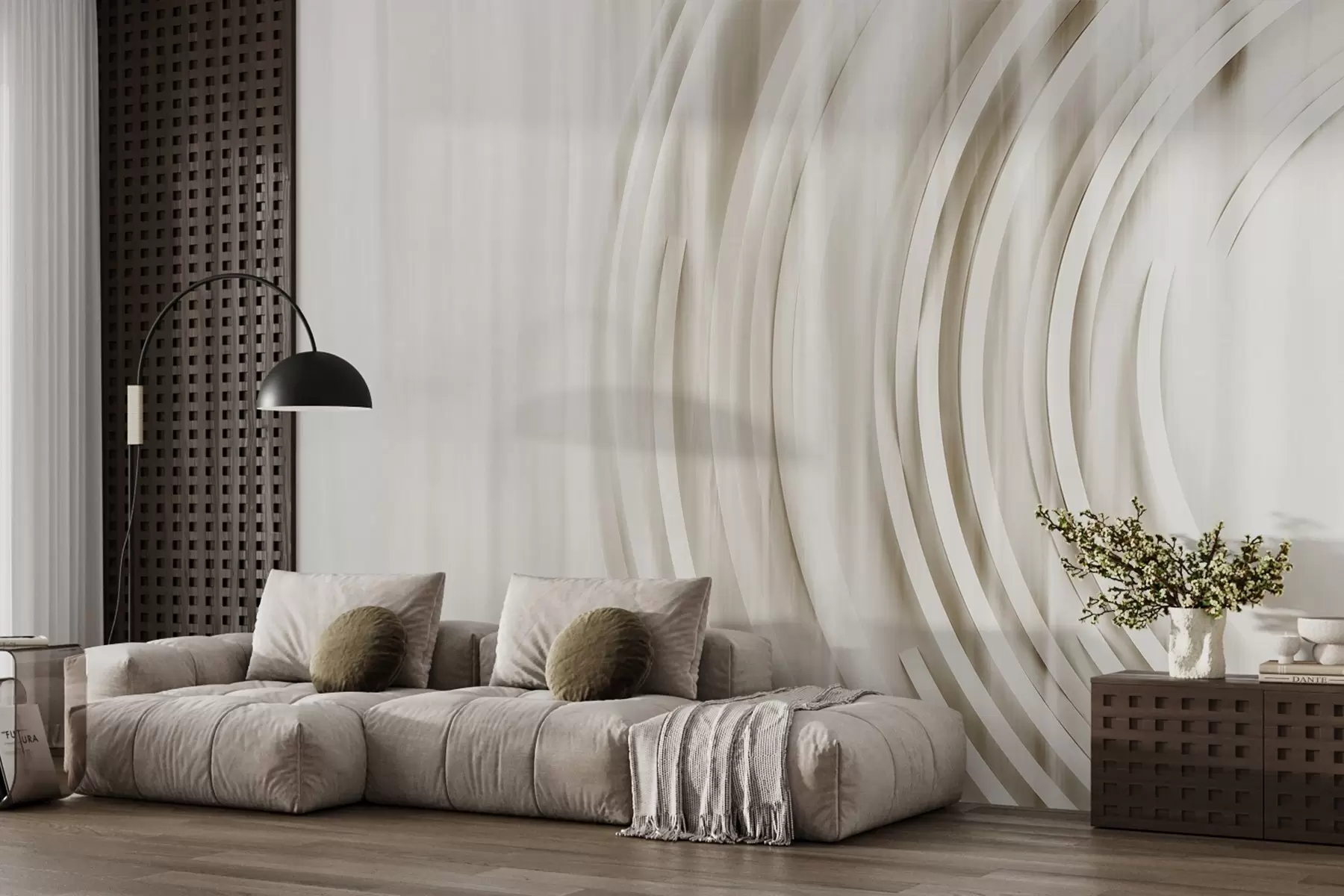 Fototapeta Abstrakcyjne pierścienie chaotyczne w08929v3