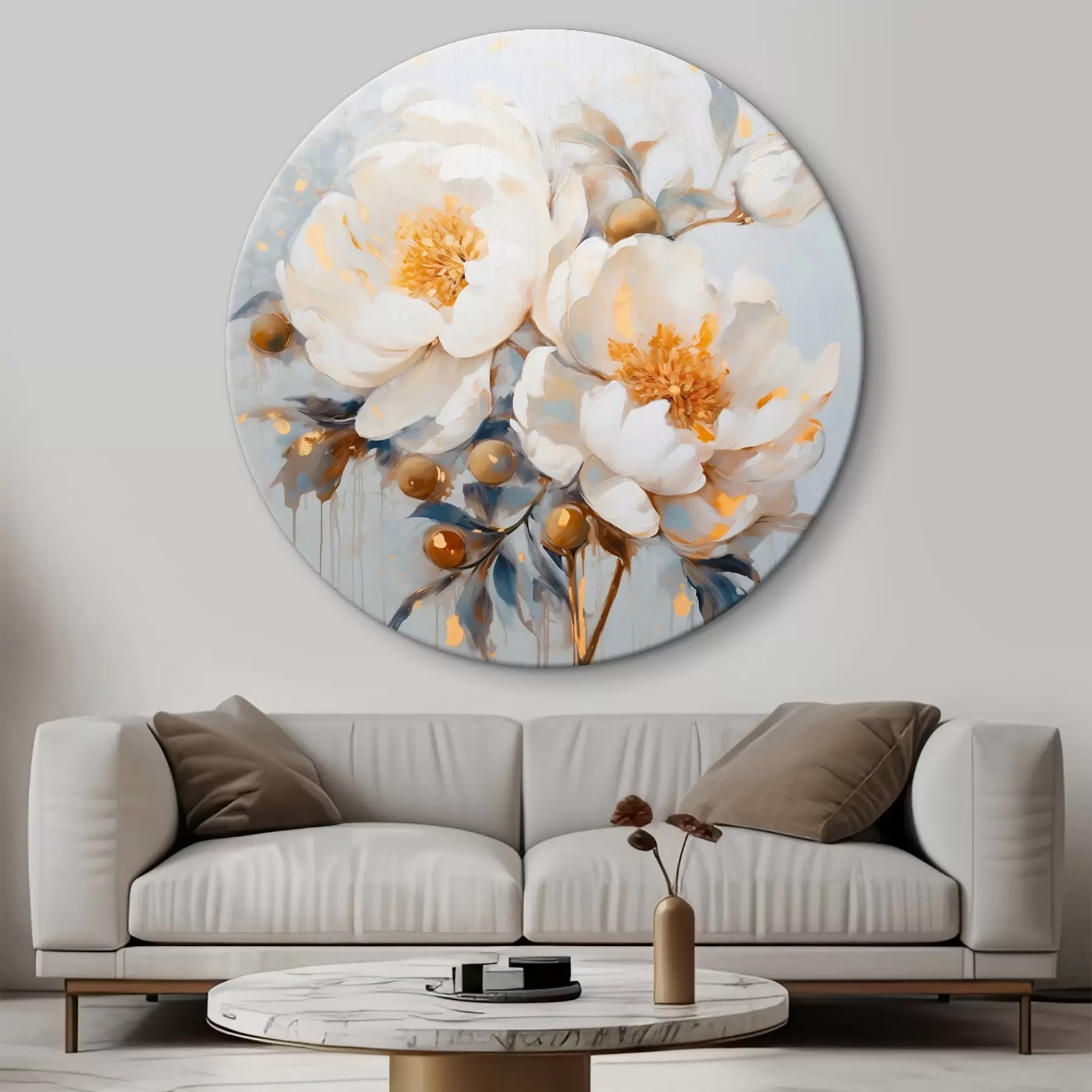 Obraz Piwonie w stylu malarskim r43365