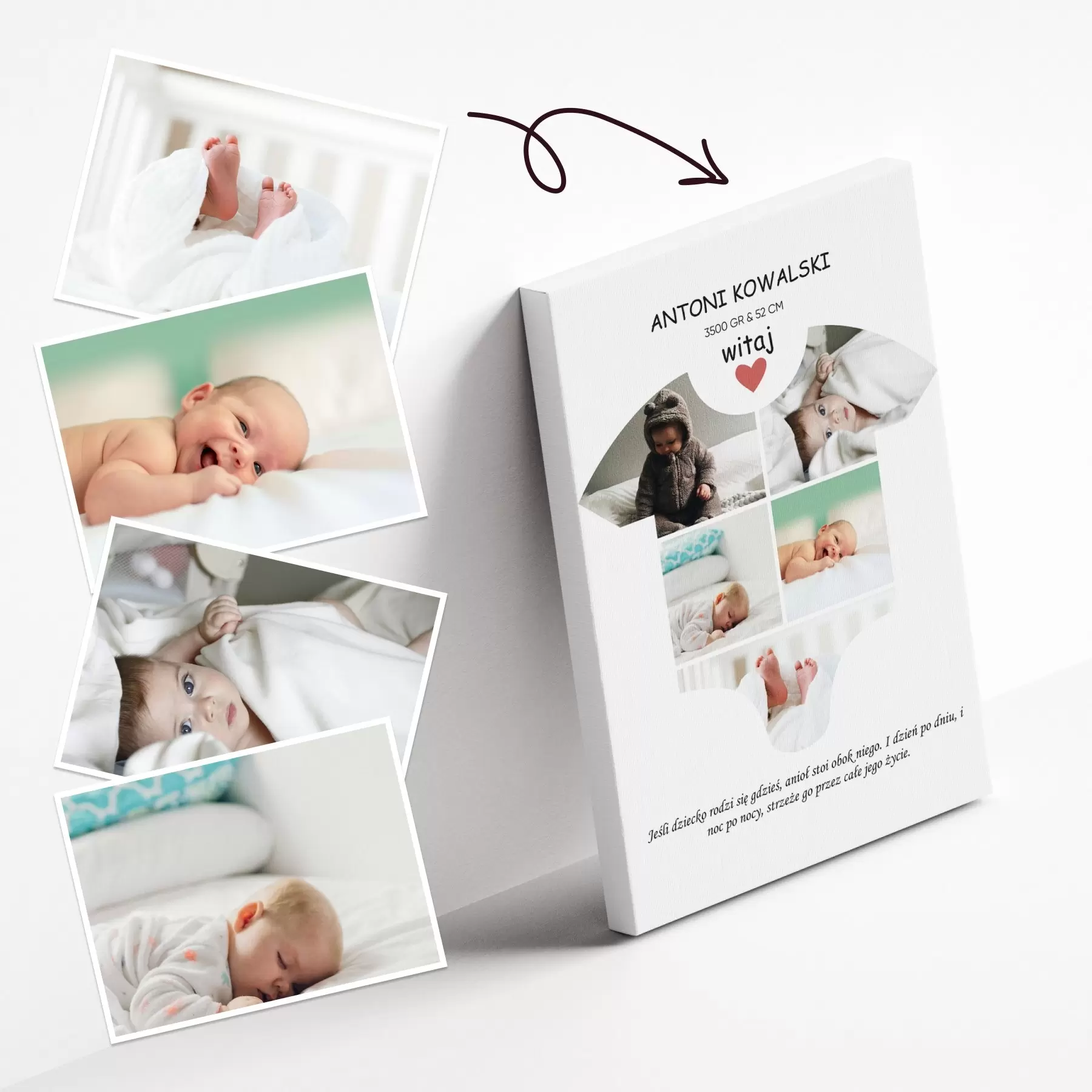 Obraz Kup kolaż zdjęć na płótnie na prezent s43713