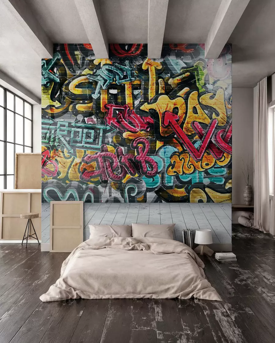 Fototapeta Graffiti pełne koloru u56045