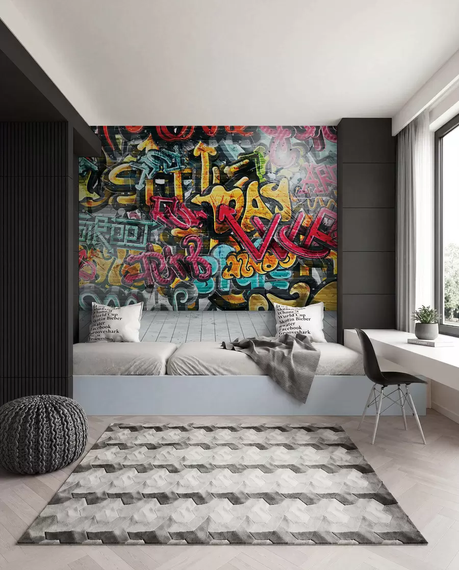 Fototapeta Graffiti pełne koloru u56045