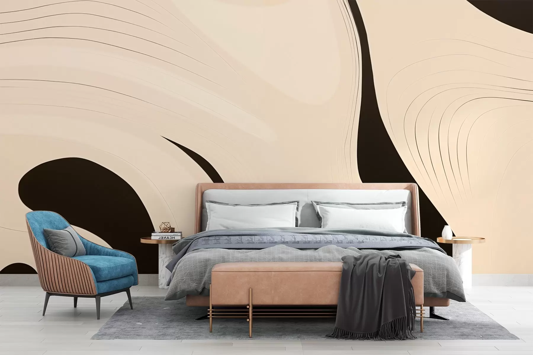 Fototapeta Abstrakcyjna struktura graficzna w minimalistycznym stylu w03515