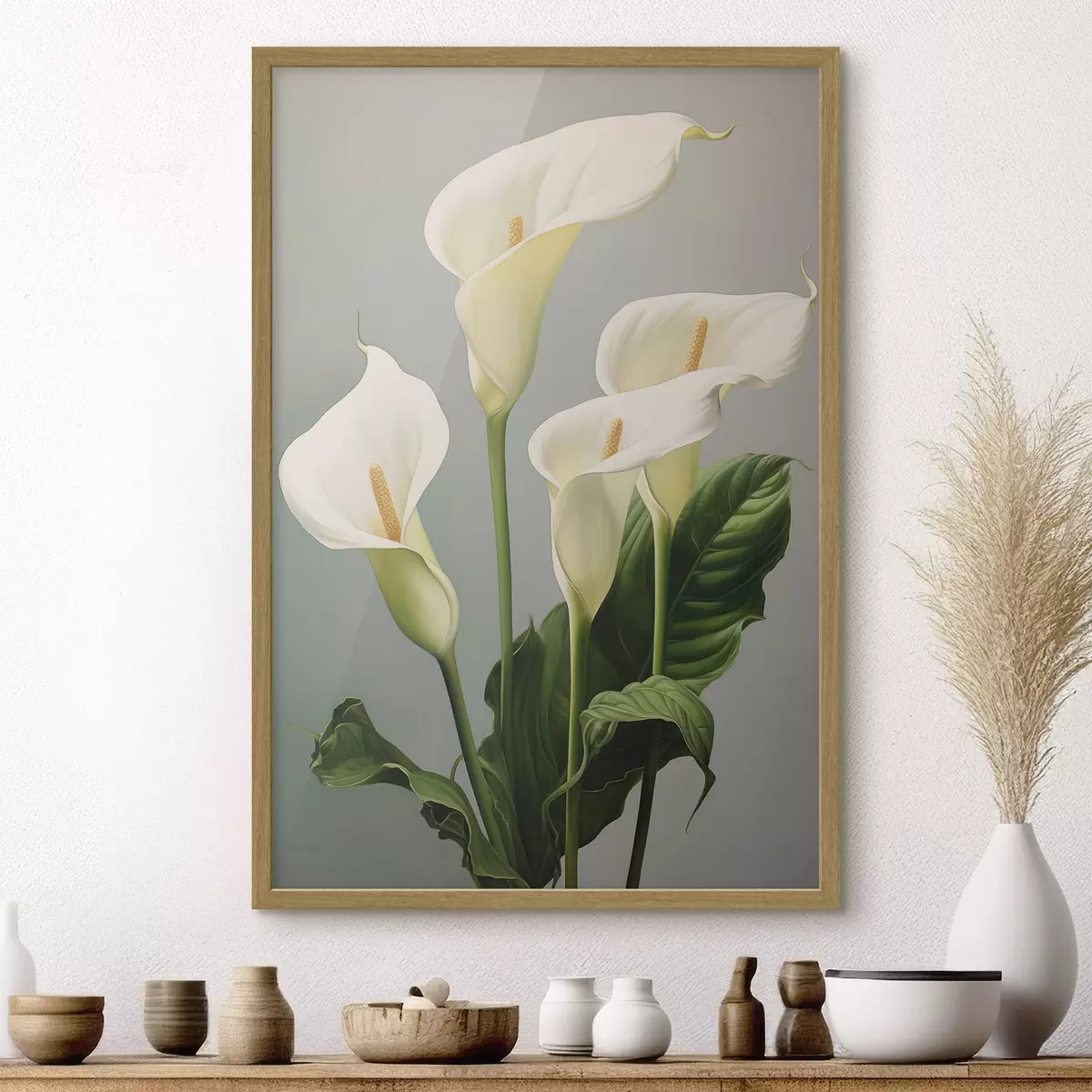Plakat Eleganckie lilie Calla f43558