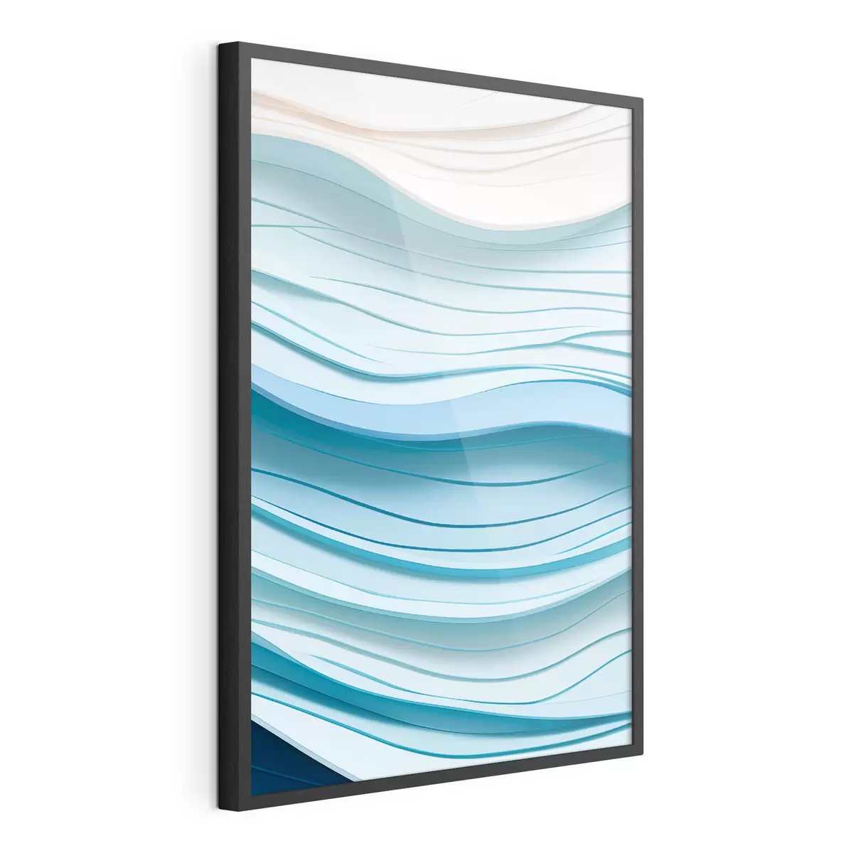 Plakat Delikatne kolorowe fale f43584