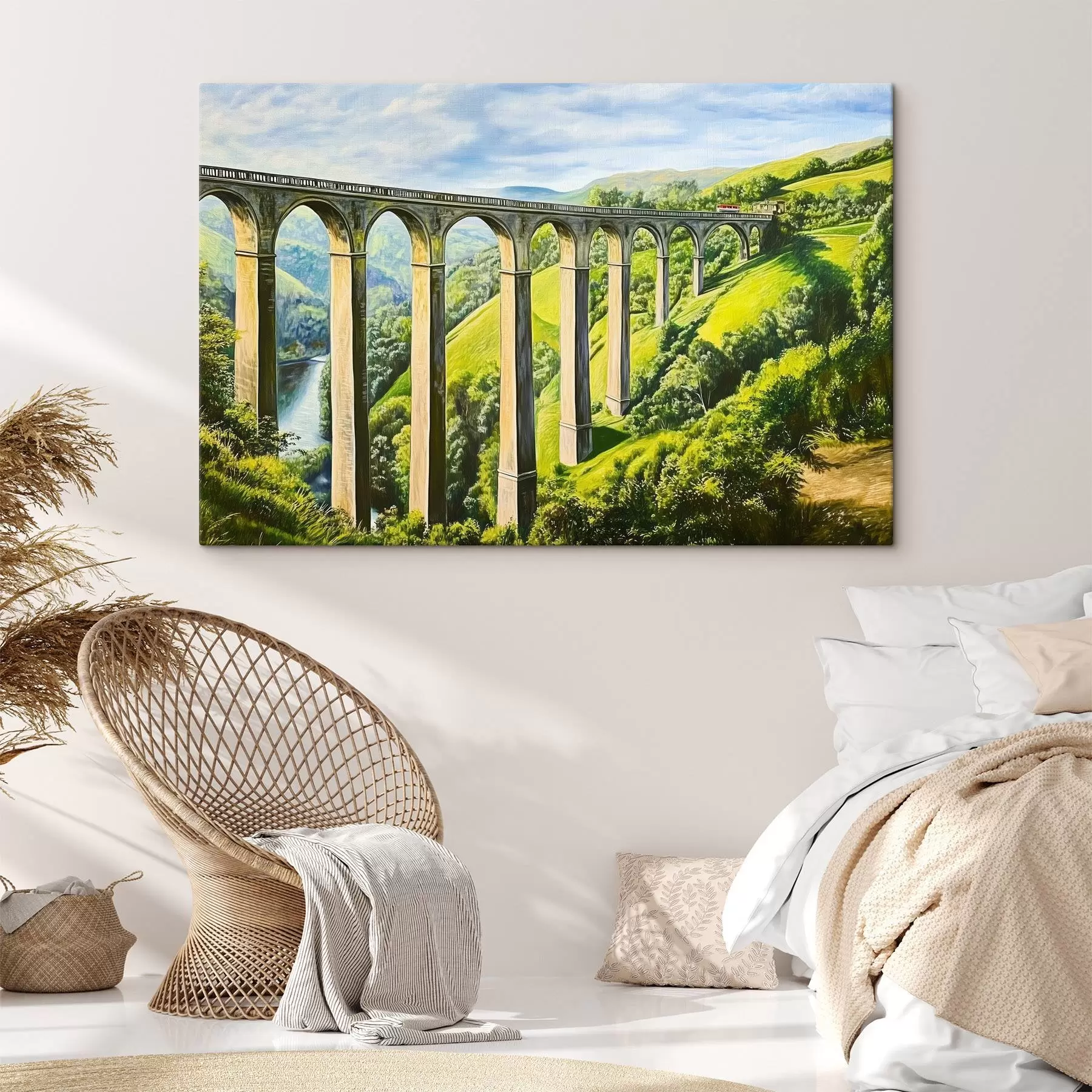 Obraz Stary most w górach s43920