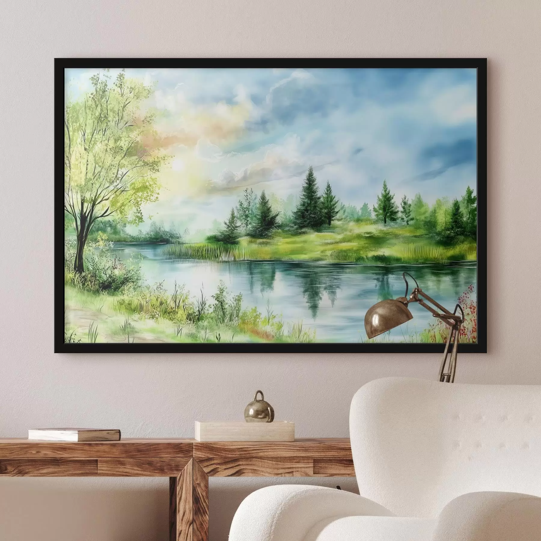 Fototapeta Piękny widok na jezioro f43923