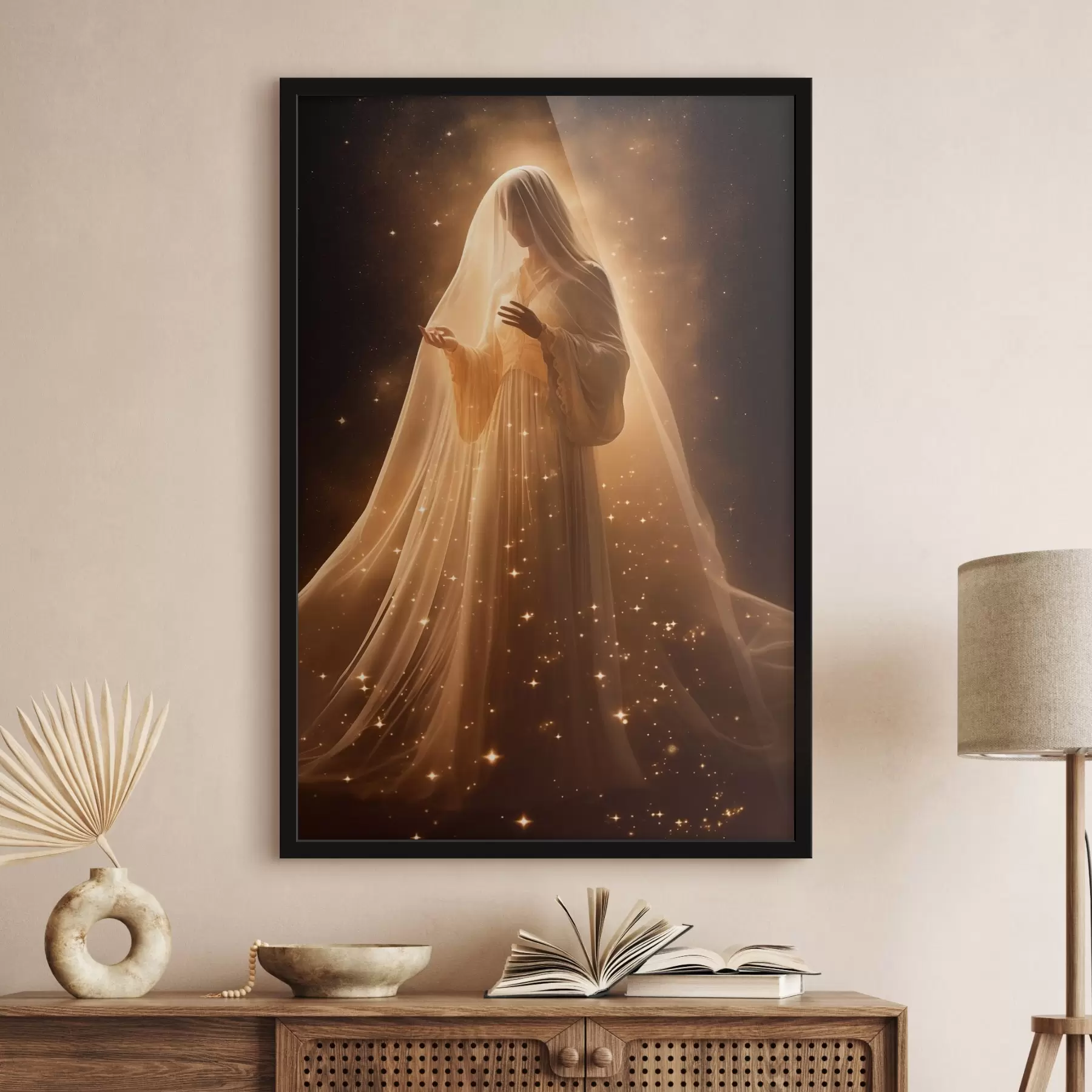 Fototapeta Dziewczyna w sukience na ciemnym tle f43470
