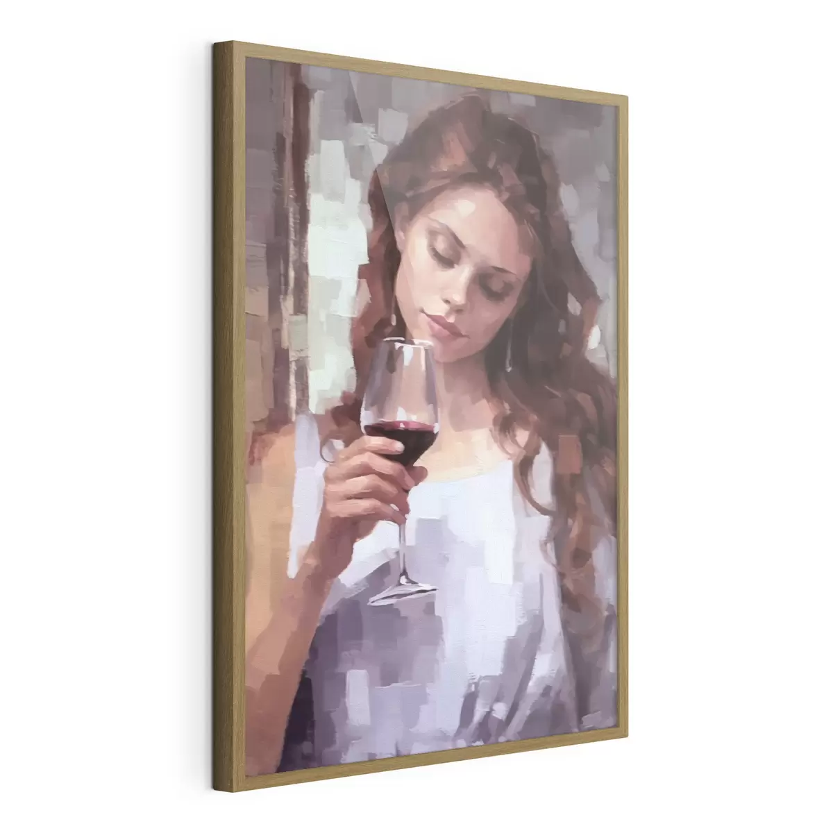 Plakat Dziewczyna z winem f43936