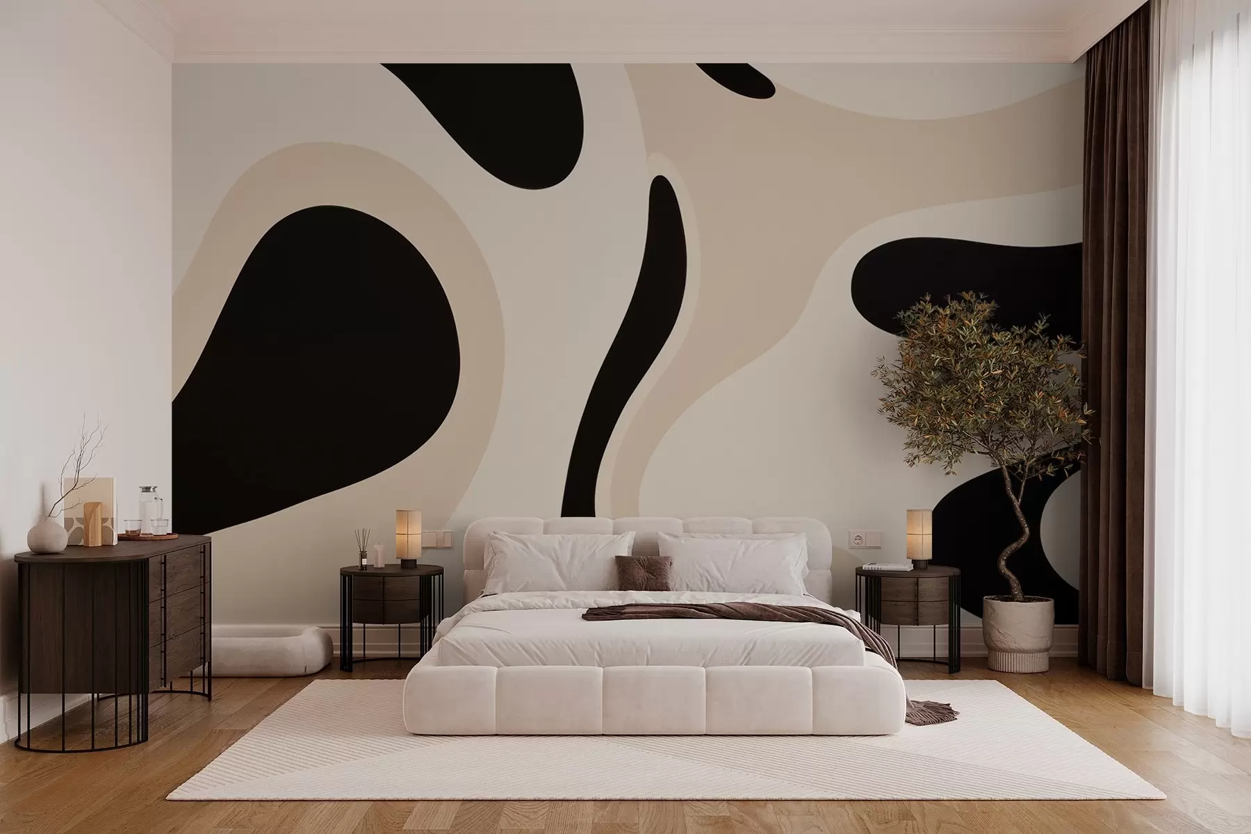 Fototapeta Abstrakcyjna kompozycja fal w03608