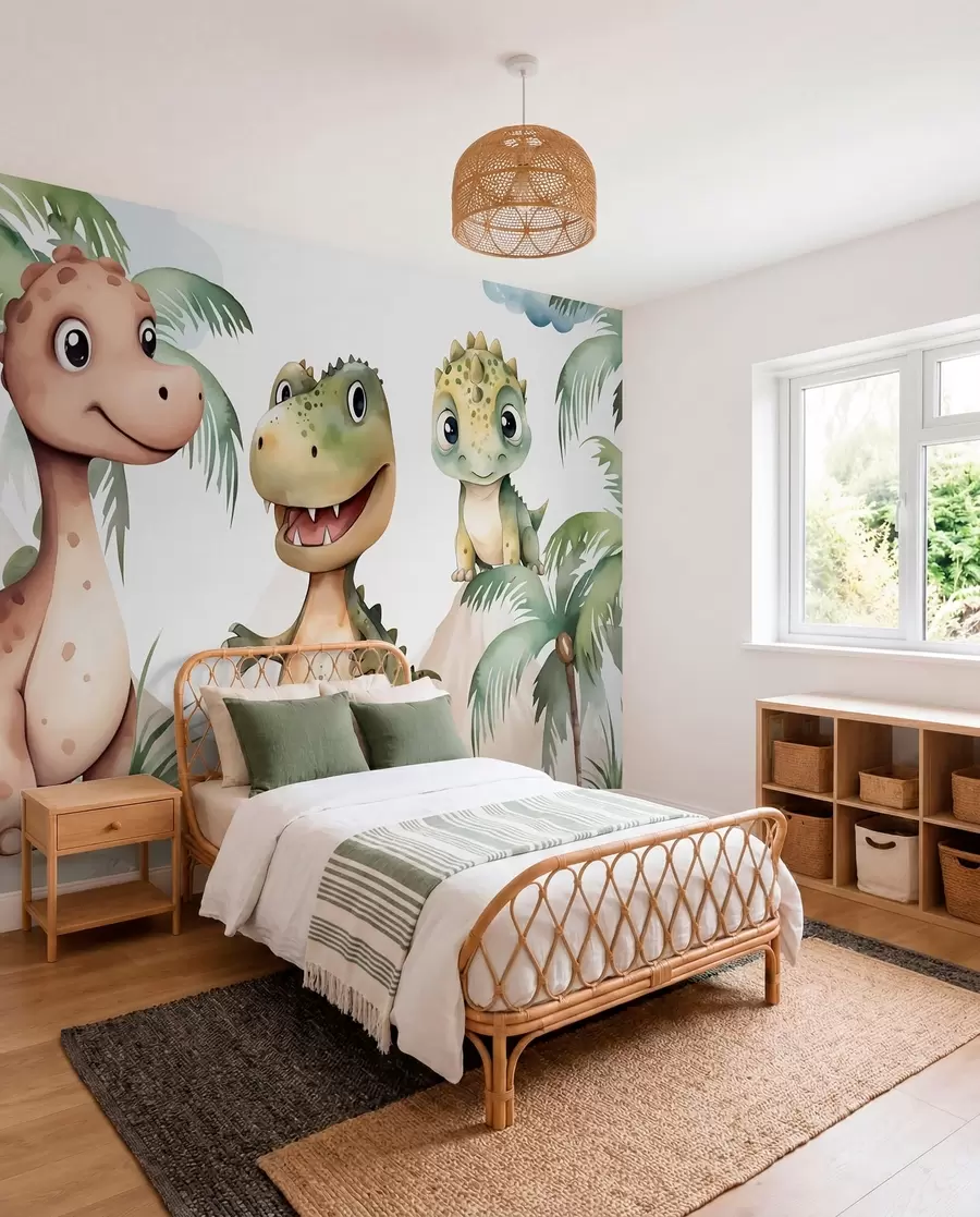 Fototapeta Trzy małe dinozaury w03675