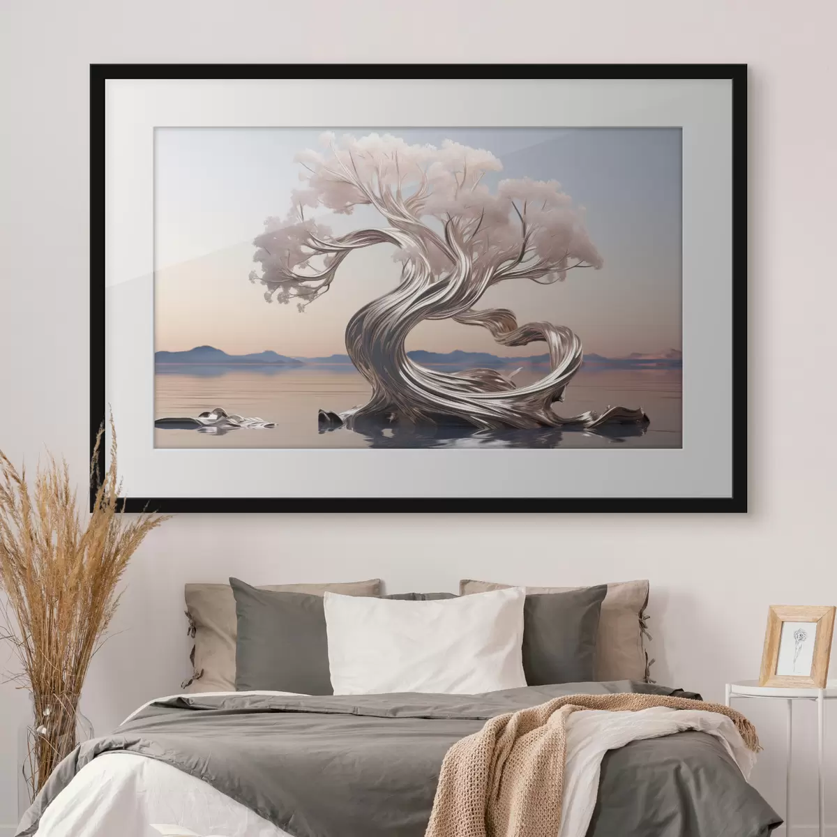 Plakat Metalowe drewno f43945