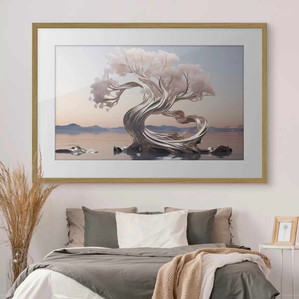 Plakat Metalowe drewno f43945