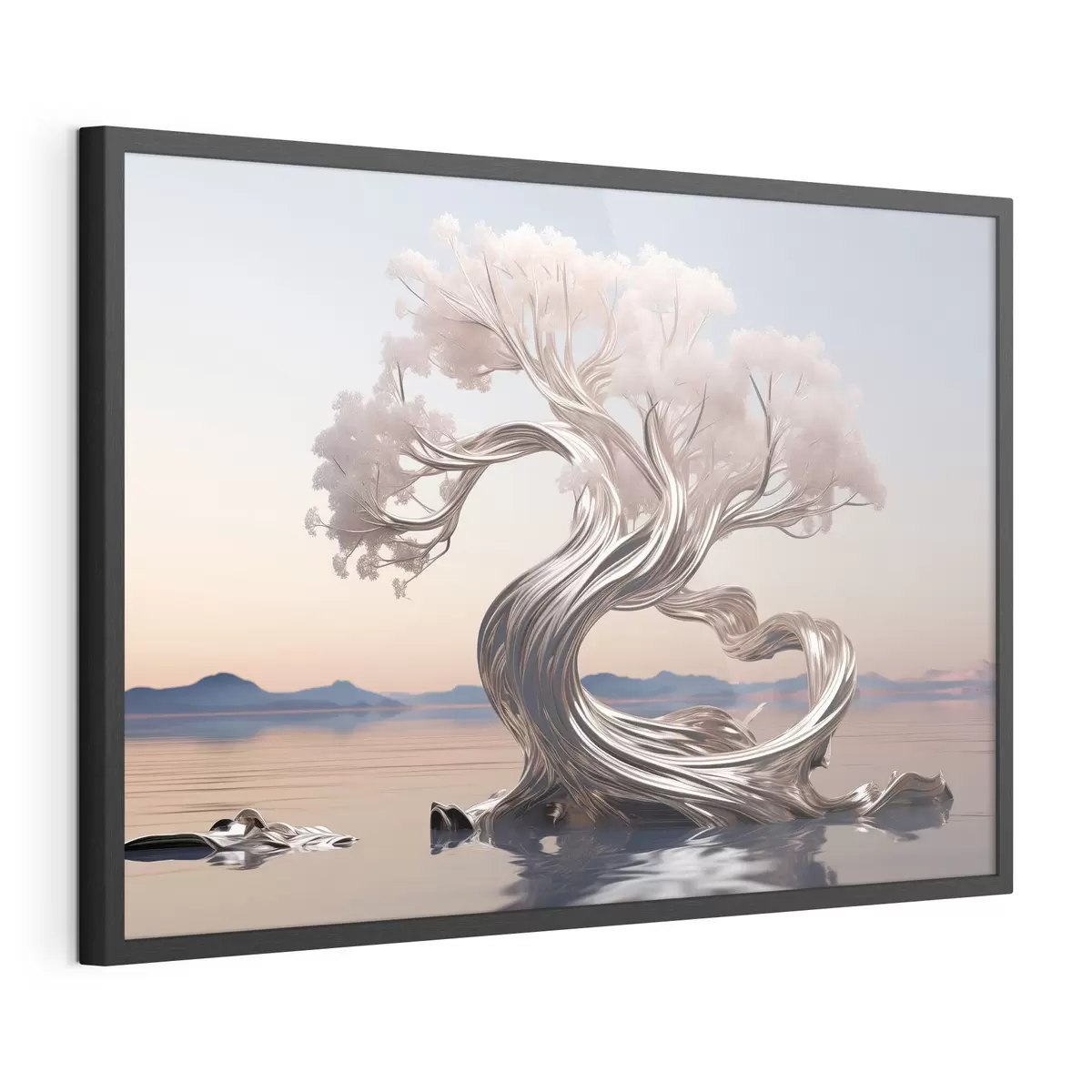 Plakat Metalowe drewno f43945