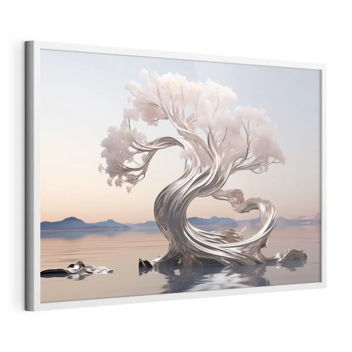 Plakat Metalowe drewno f43945