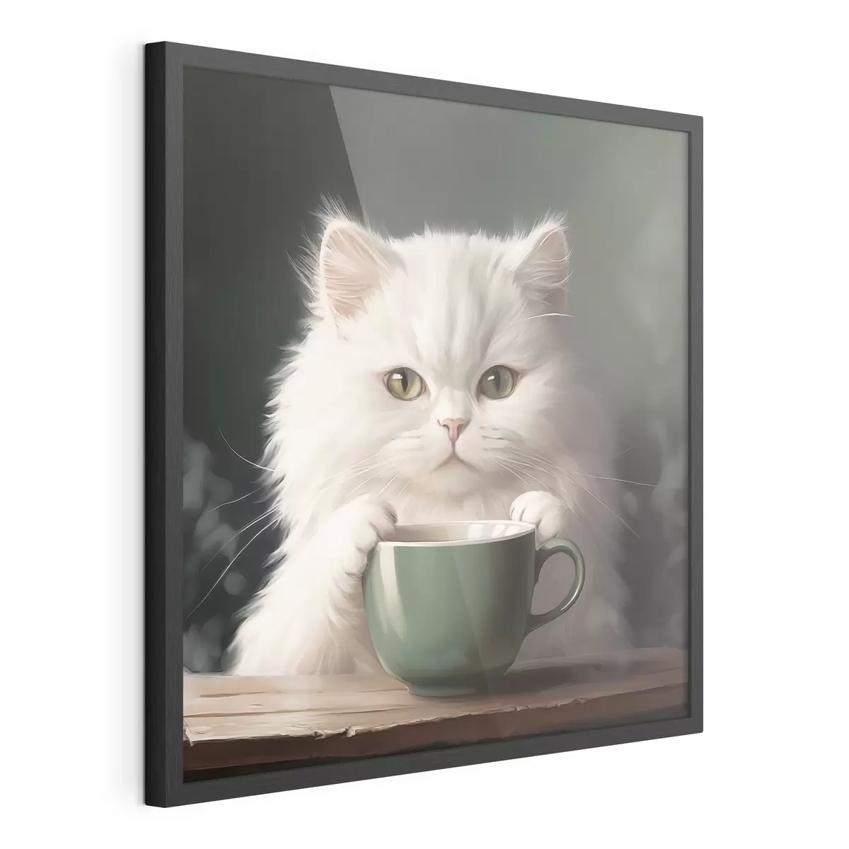 Plakat Herbata z kotem f44032