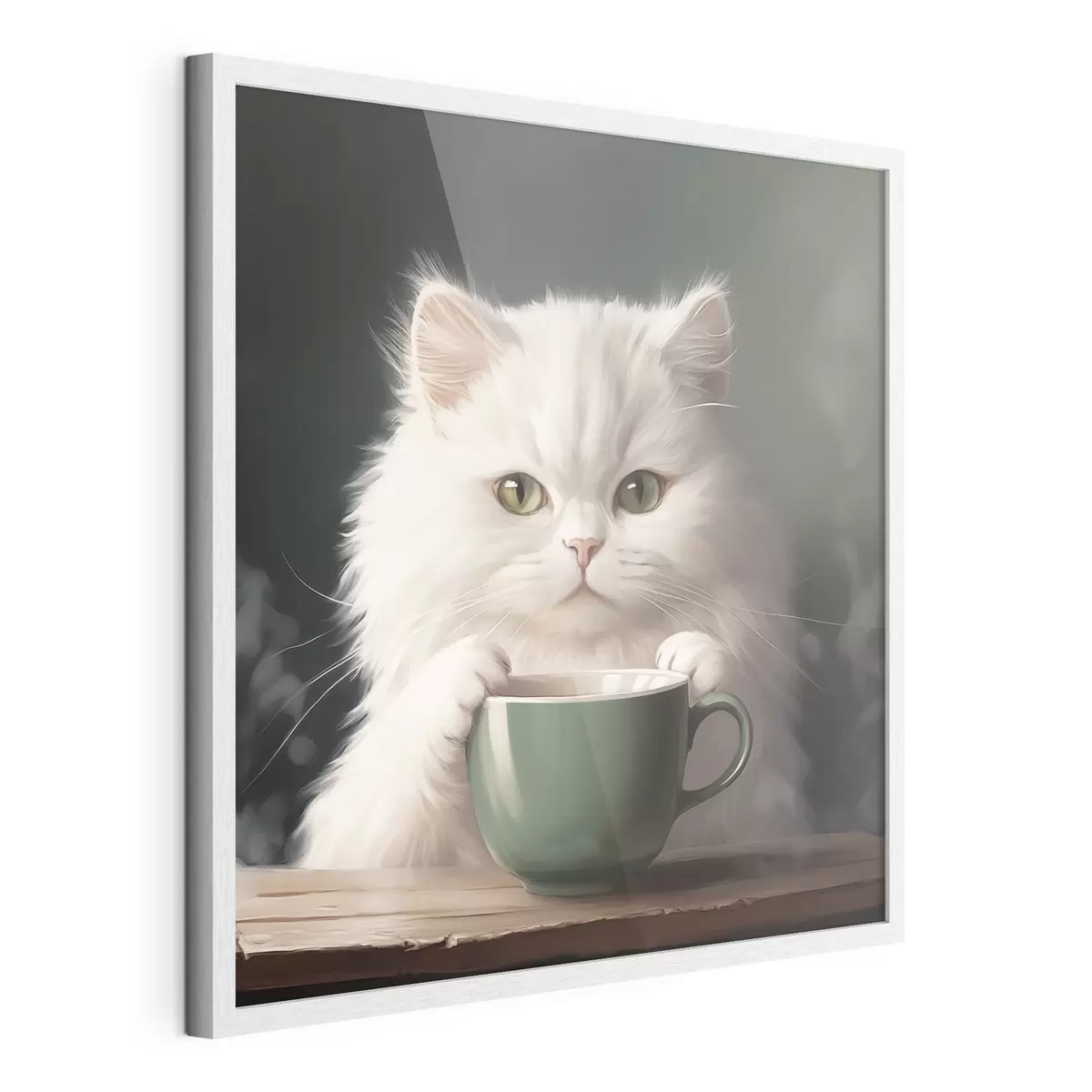 Plakat Herbata z kotem f44032