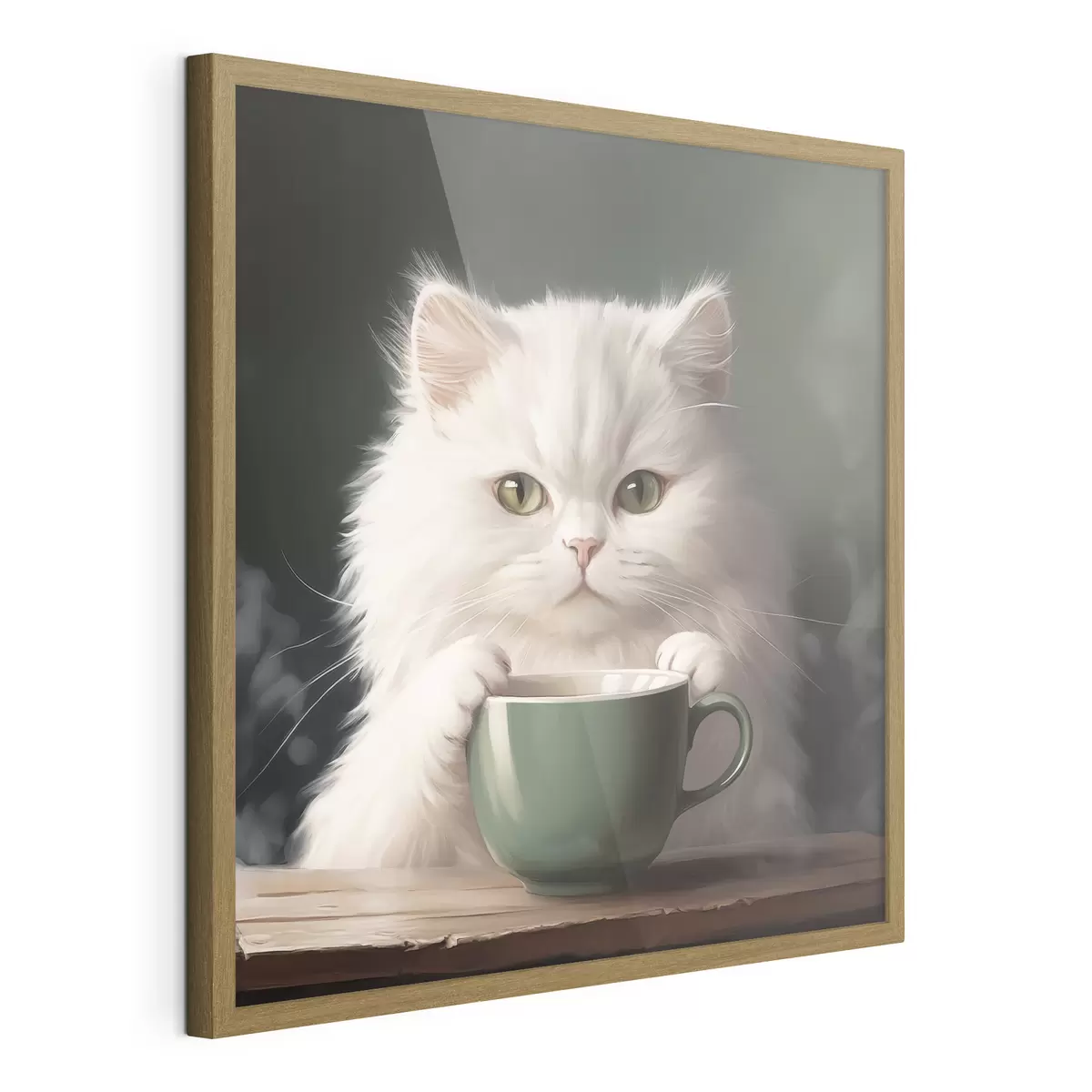 Plakat Herbata z kotem f44032