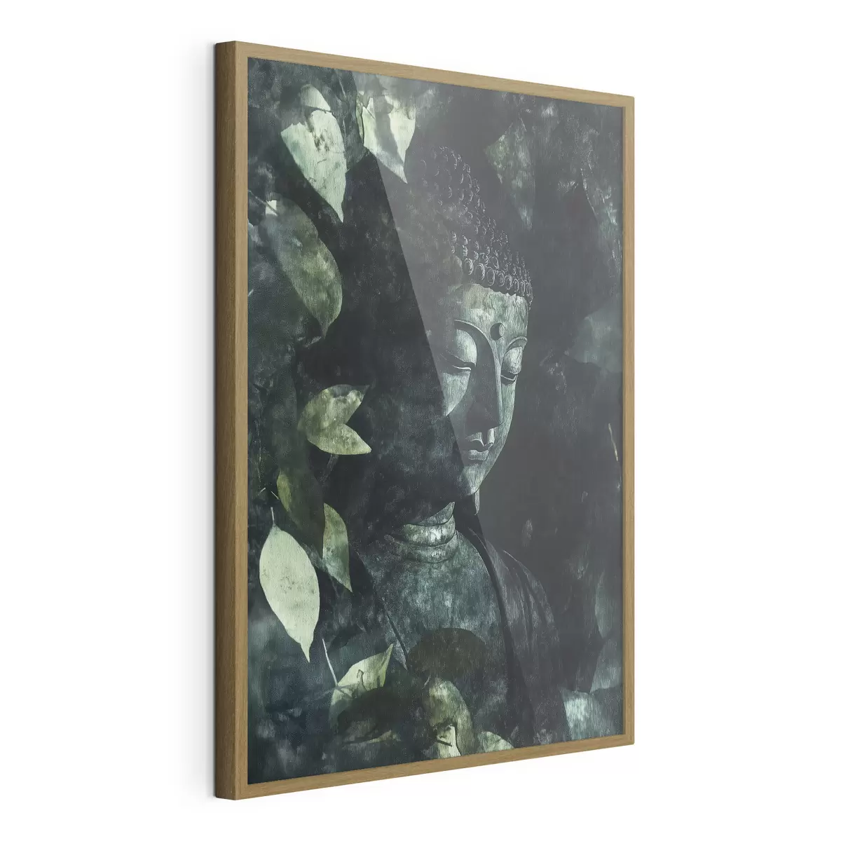 Plakat Budda wśród liści f44029
