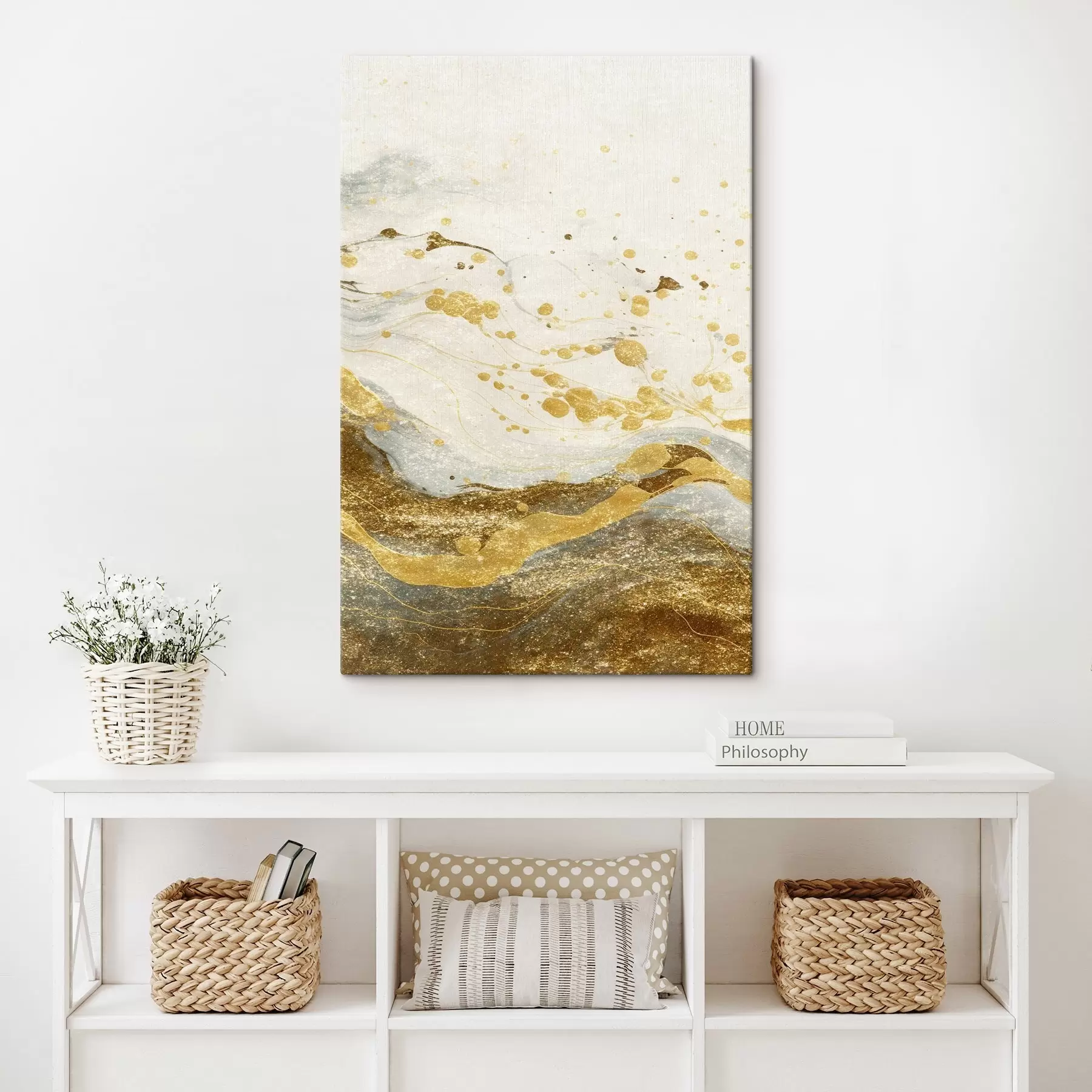 Obraz Abstrakcyjne rozpryski farby s44001